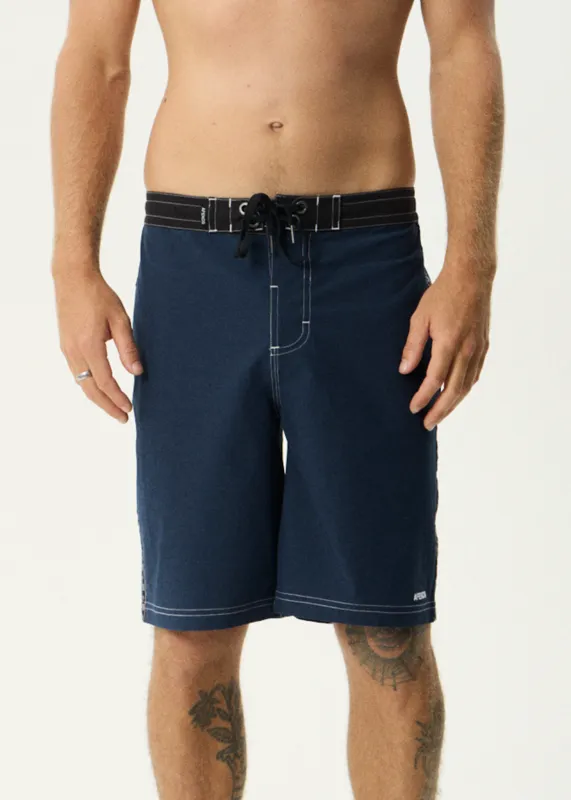 AFENDS Mens The Wreck - Fixed Waist Boardshort 20" - Navy sold by Afends