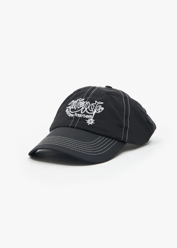AFENDS Mens Ballz - Six Panel Cap - Black sold by Afends