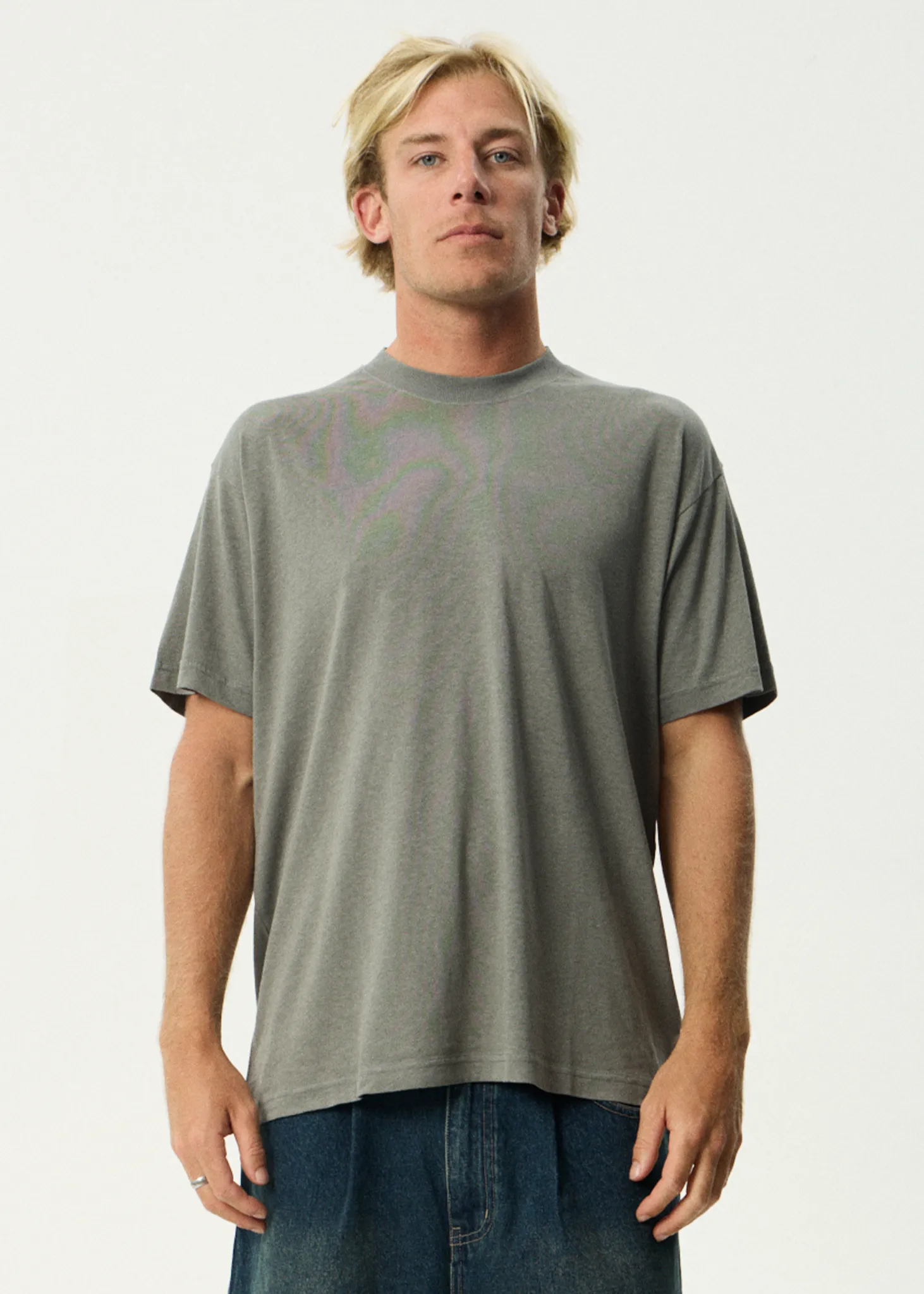 AFENDS Mens Foundation - Boxy Tee - Washed Sycamore sold by Afends product image thumbnail 2