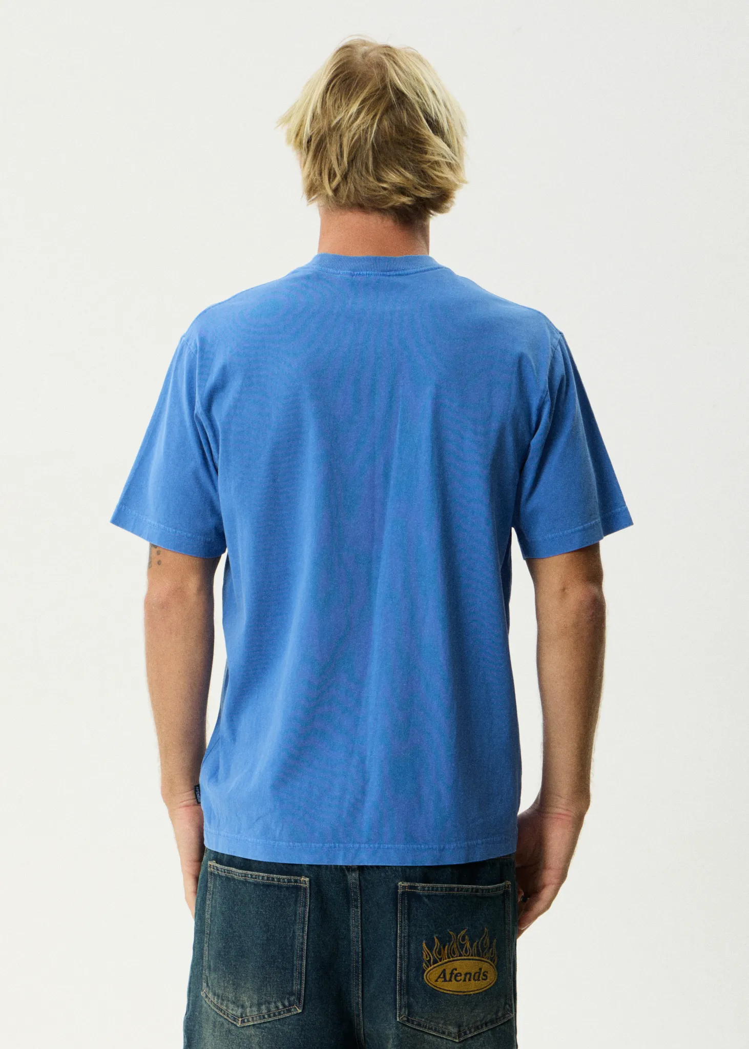 AFENDS Mens Vinyl - Retro Tee - Washed Marina sold by Afends product image thumbnail 5