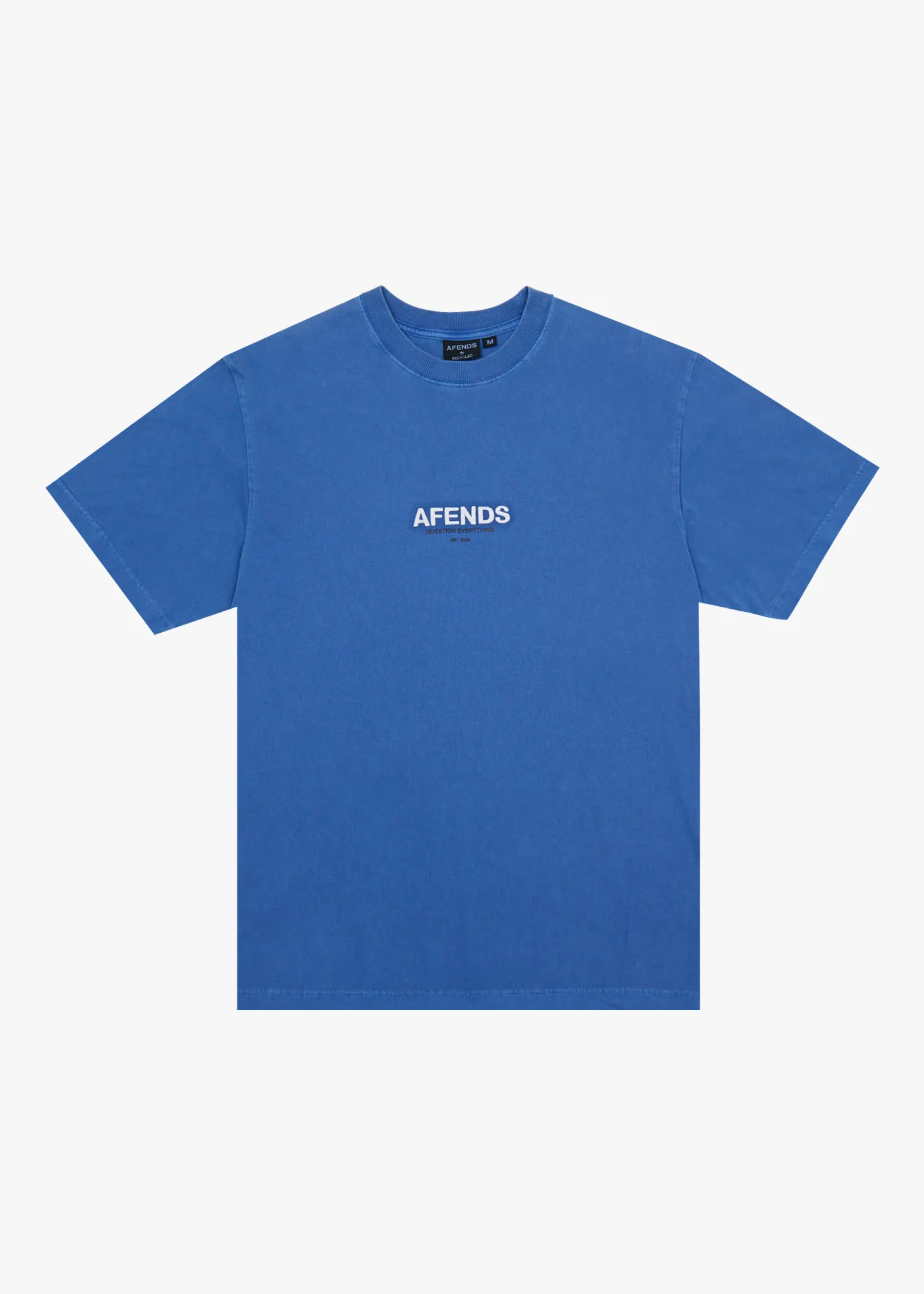 AFENDS Mens Vinyl - Retro Tee - Washed Marina sold by Afends