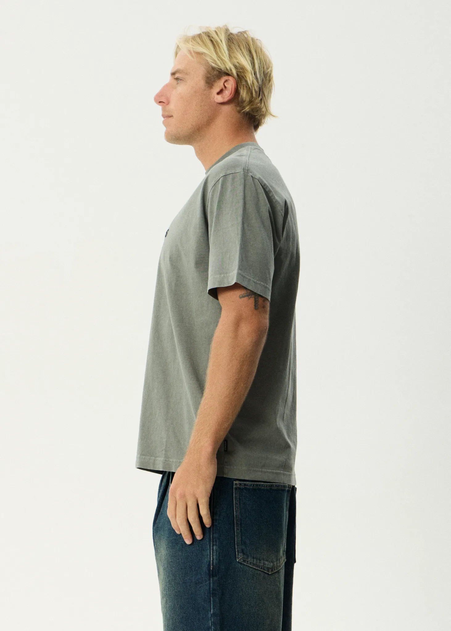 AFENDS Mens Vinyl - Retro Tee - Washed Sycamore sold by Afends product image thumbnail 4