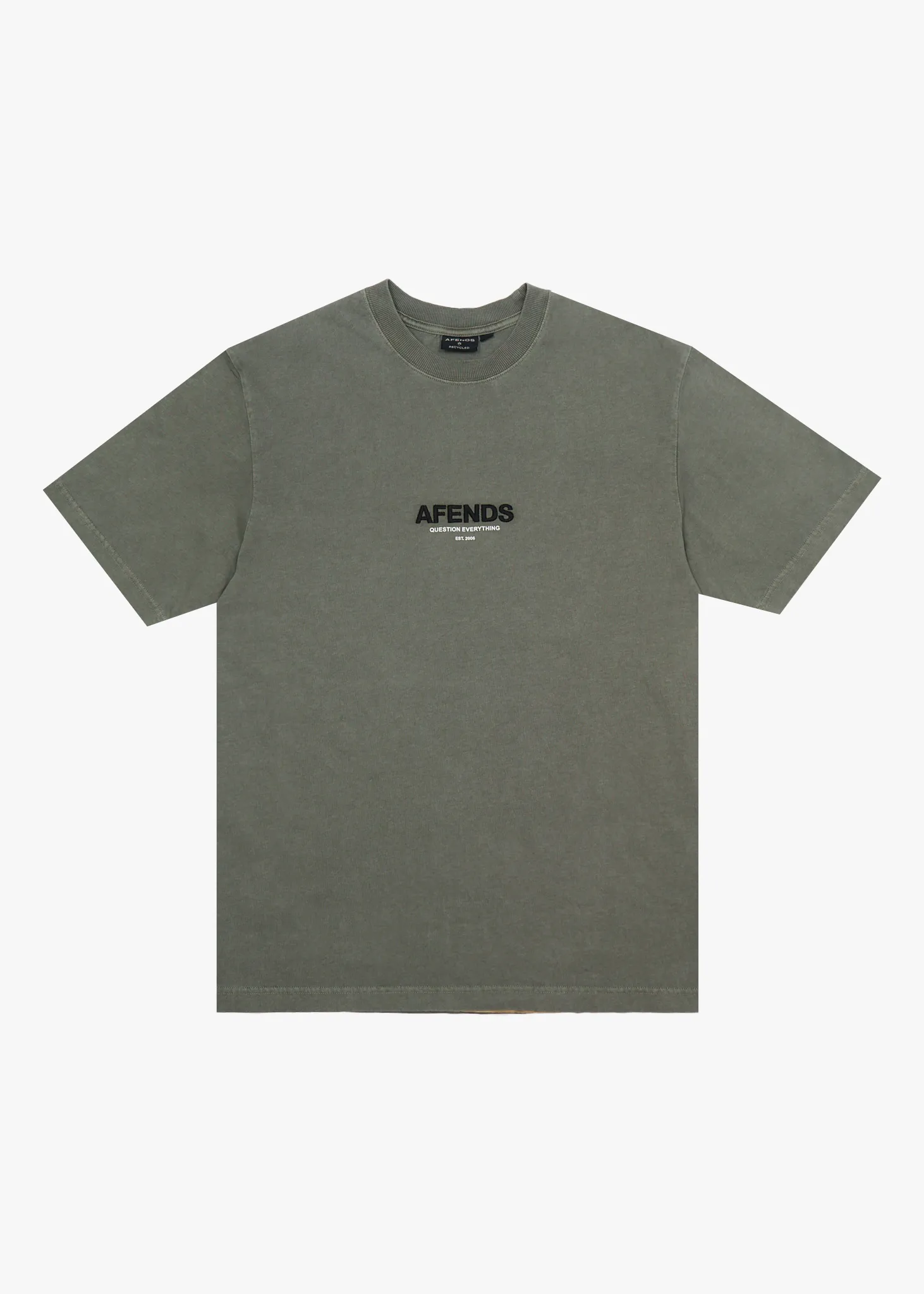 AFENDS Mens Vinyl - Retro Tee - Washed Sycamore sold by Afends
