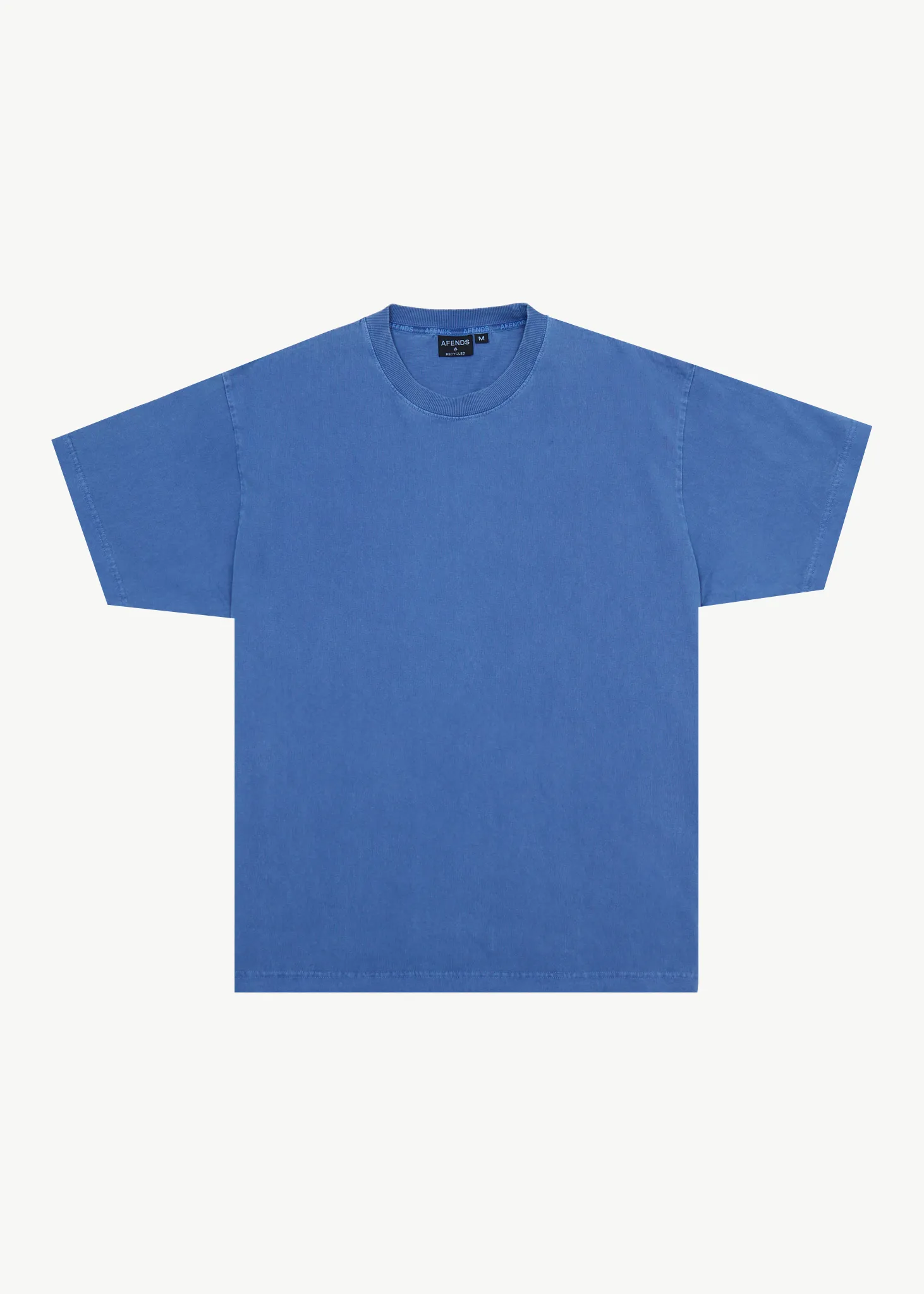AFENDS Mens Genesis - Heavyweight Boxy Tee - Washed Marina sold by Afends