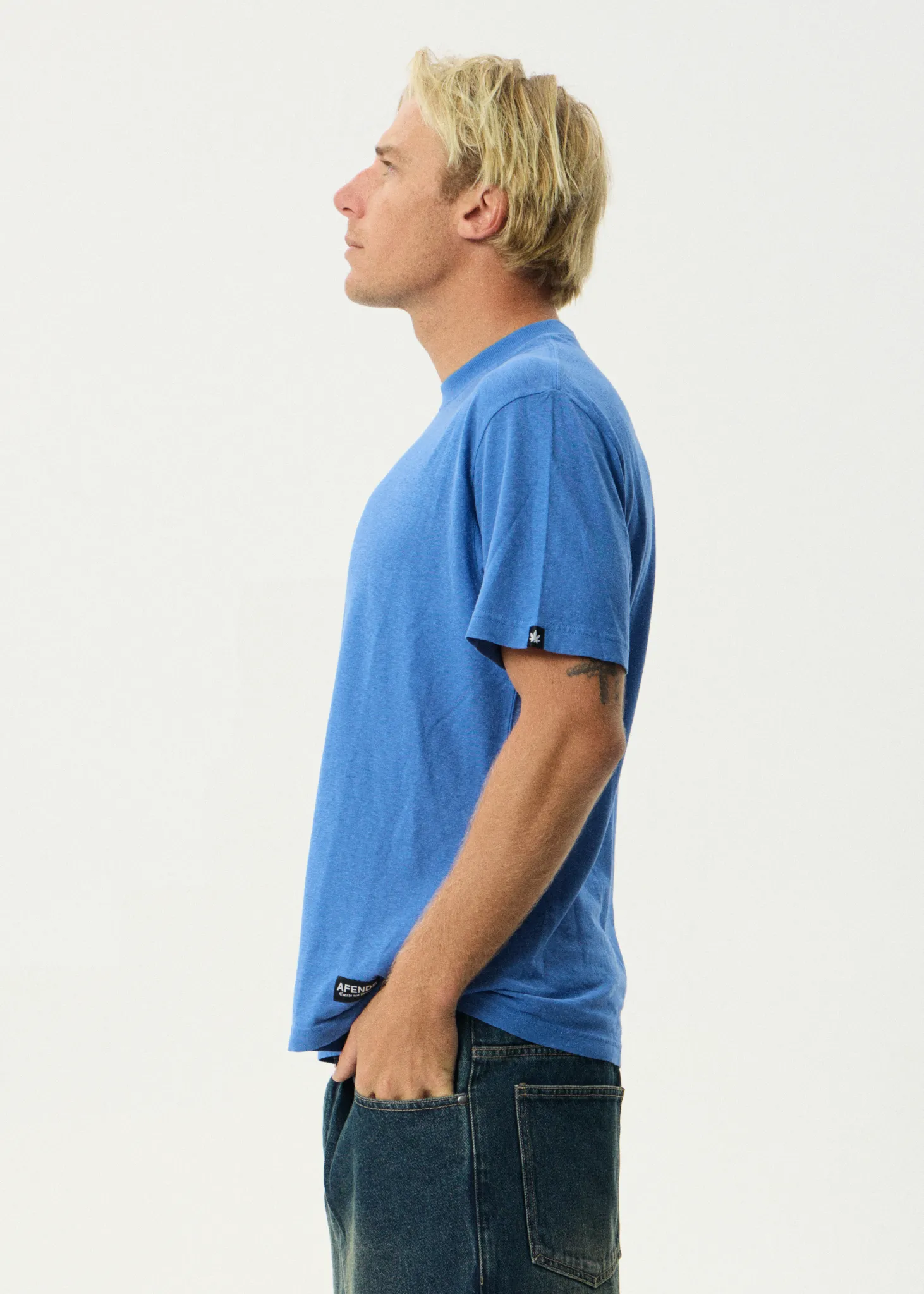 AFENDS Mens Classic - Retro Tee - Washed Marina sold by Afends product image thumbnail 4