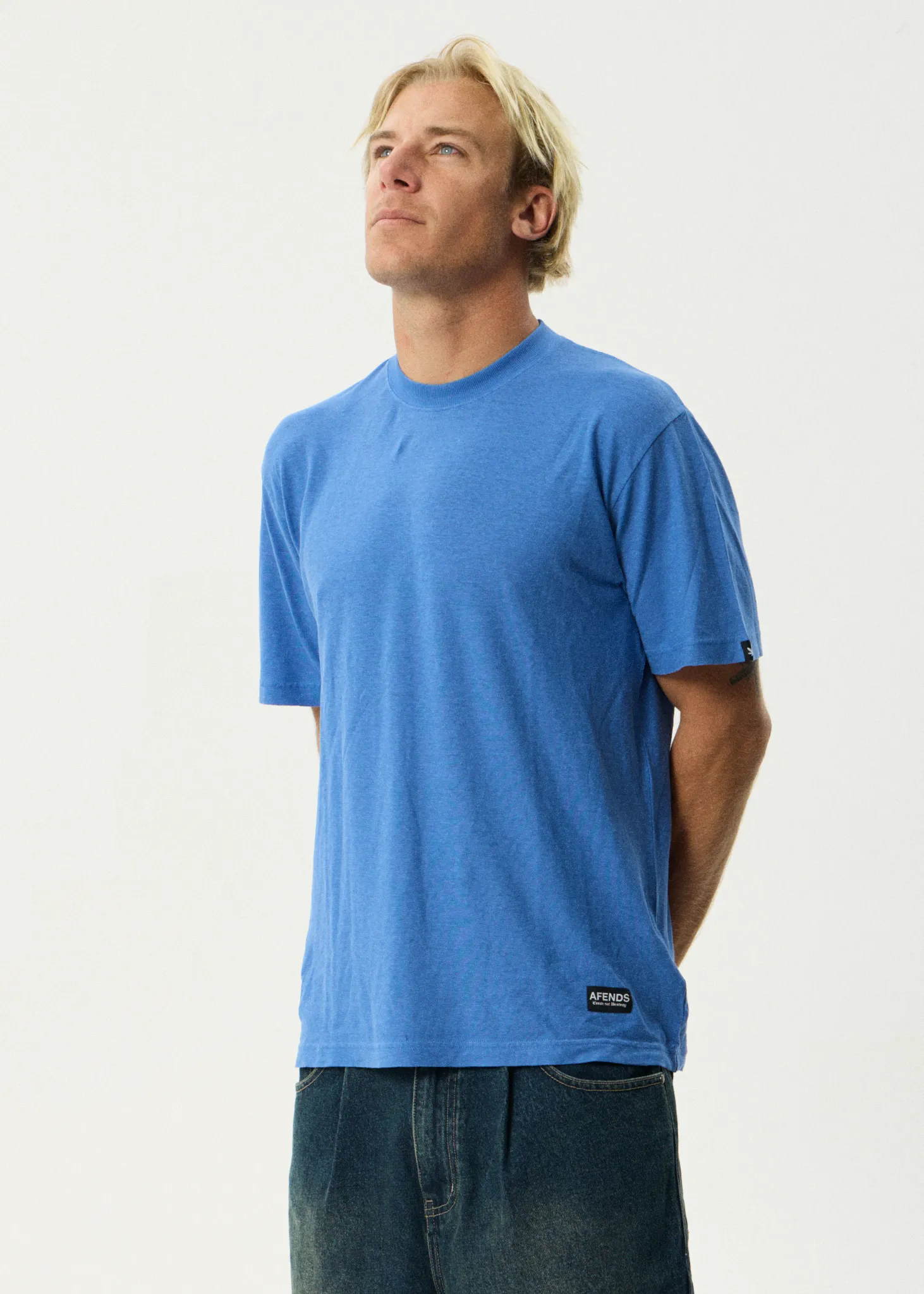 AFENDS Mens Classic - Retro Tee - Washed Marina sold by Afends product image thumbnail 3