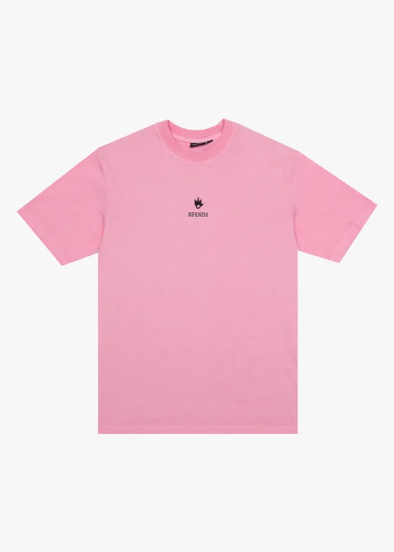 AFENDS Mens Burnin - Retro Tee - Vintage Pink sold by Afends