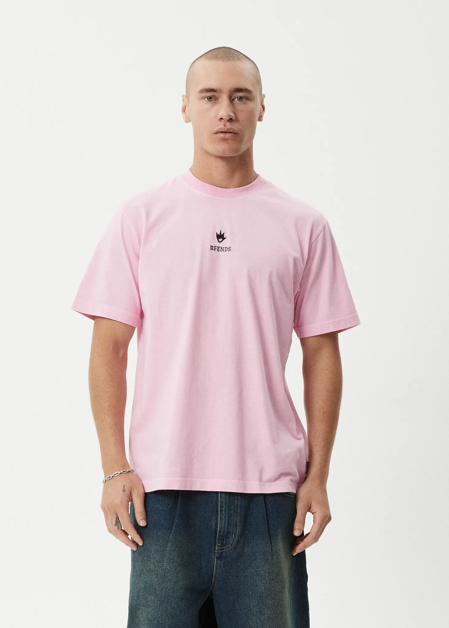 AFENDS Mens Burnin - Retro Tee - Vintage Pink sold by Afends product image thumbnail 2