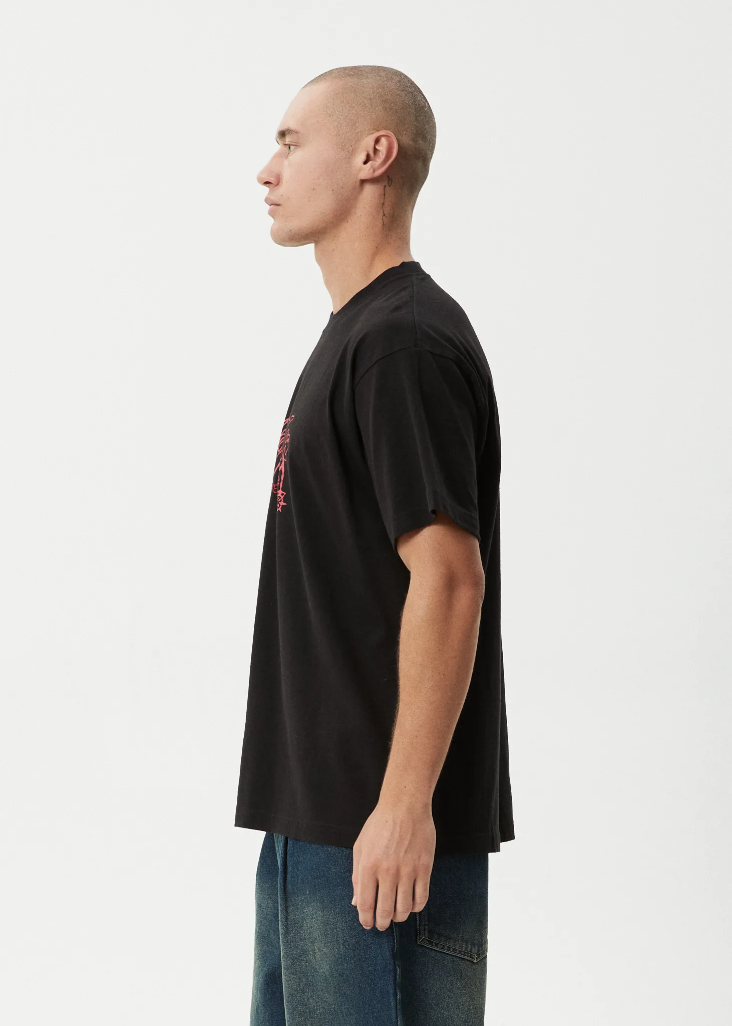 AFENDS Mens Ballz - Heavyweight Boxy Tee - Black sold by Afends product image thumbnail 4