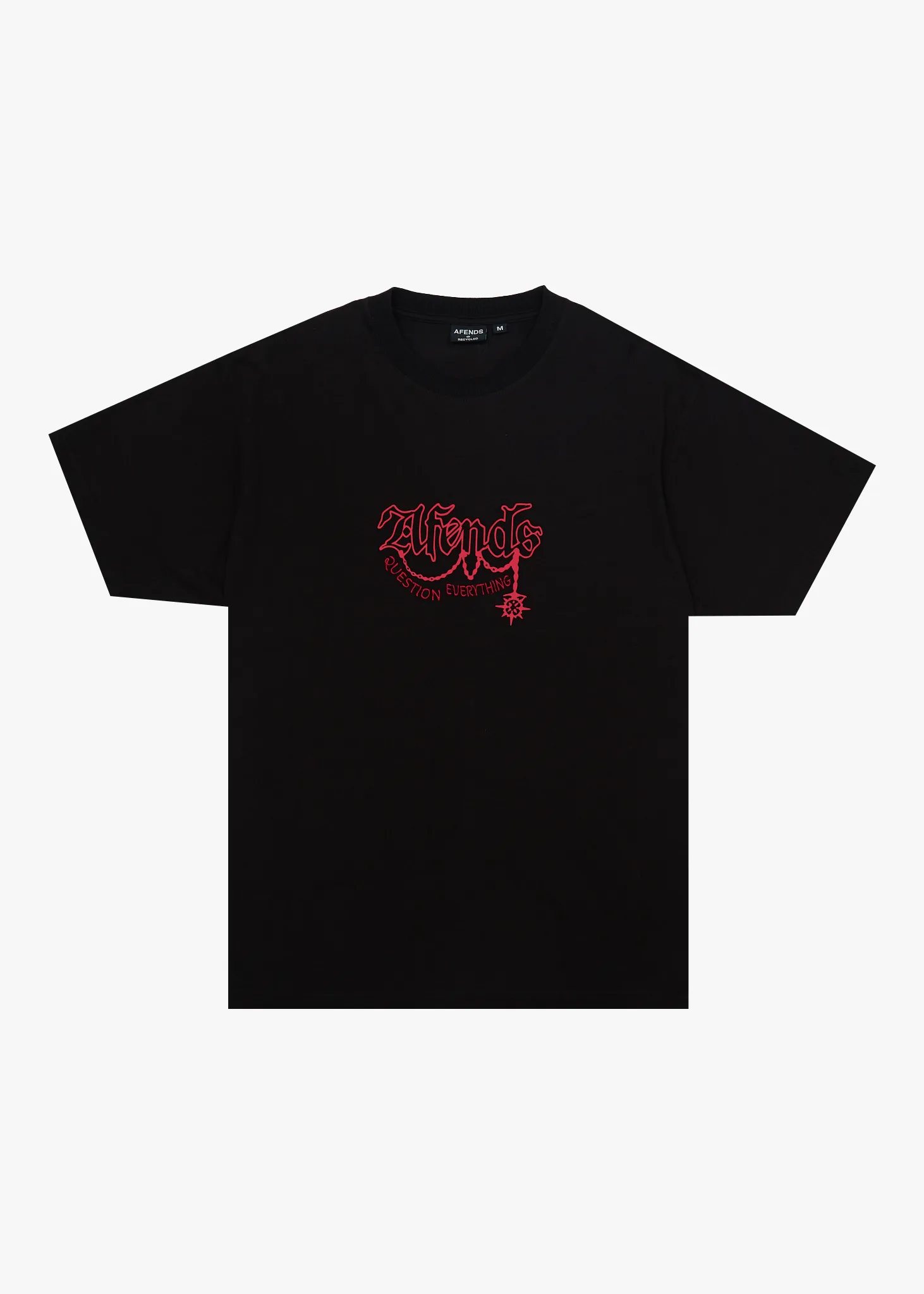 AFENDS Mens Ballz - Heavyweight Boxy Tee - Black sold by Afends