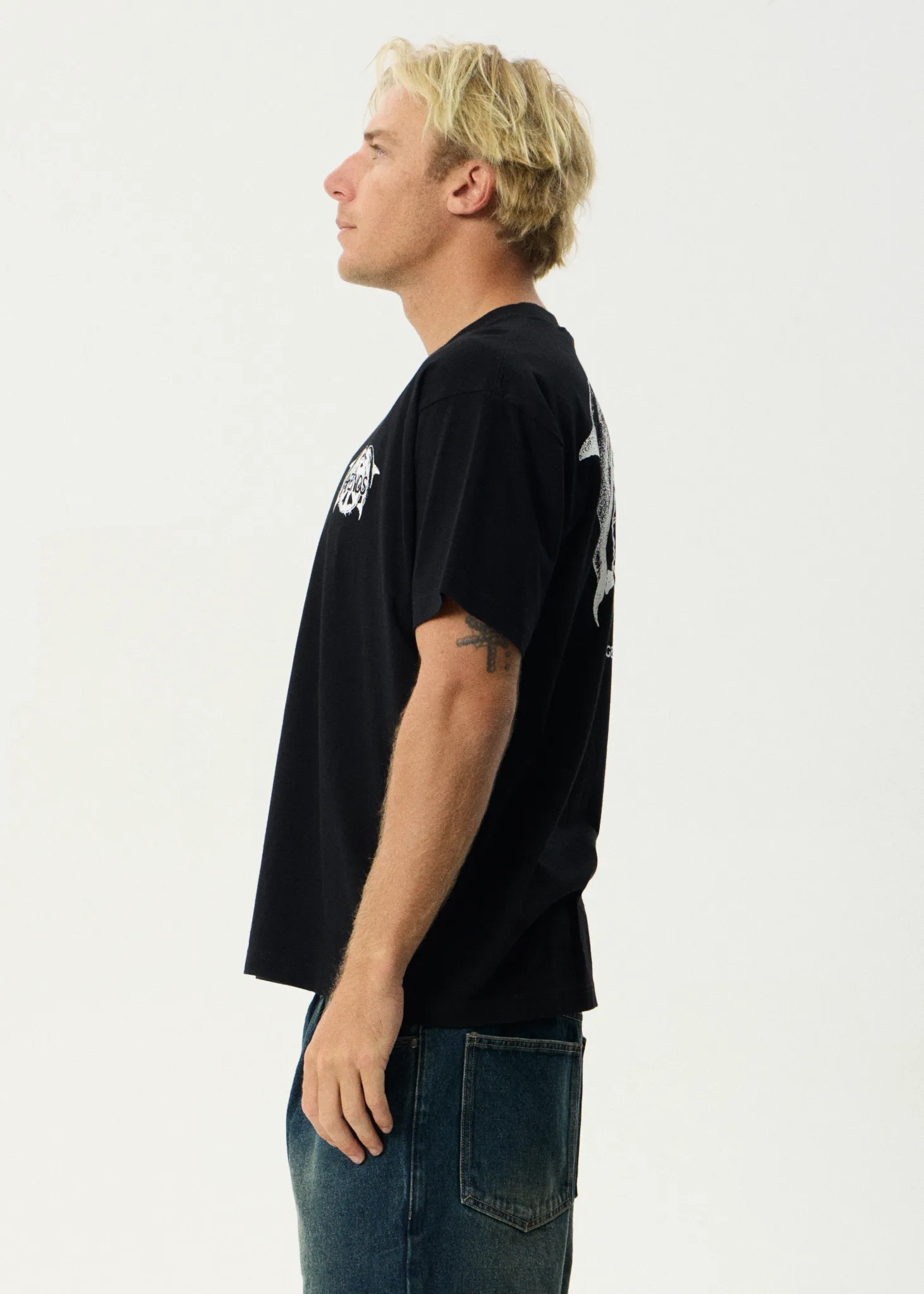 AFENDS Mens Dolfends - Boxy Tee - Black sold by Afends product image thumbnail 5