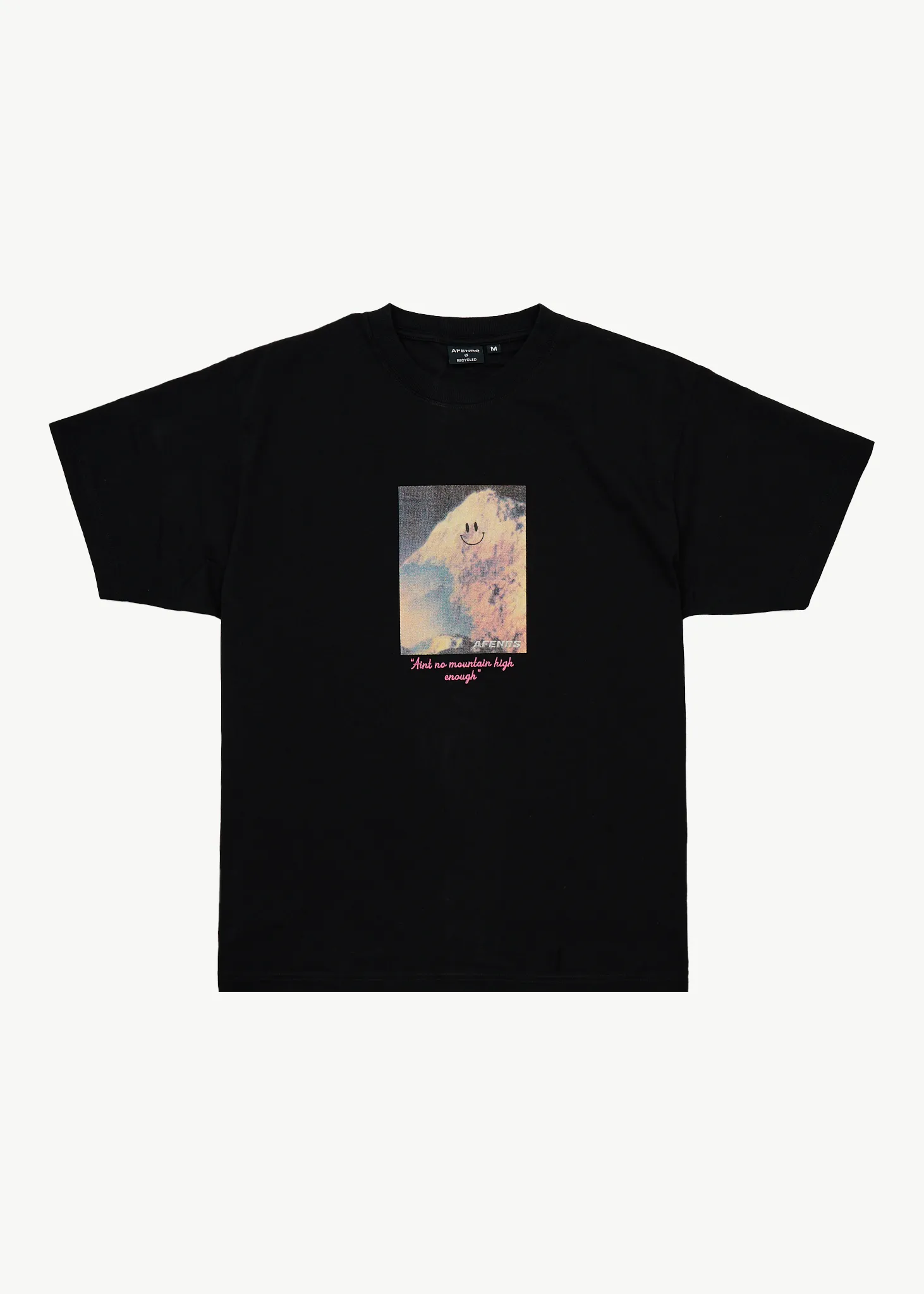 AFENDS Mens Too High - Heavyweight Boxy Tee - Black sold by Afends