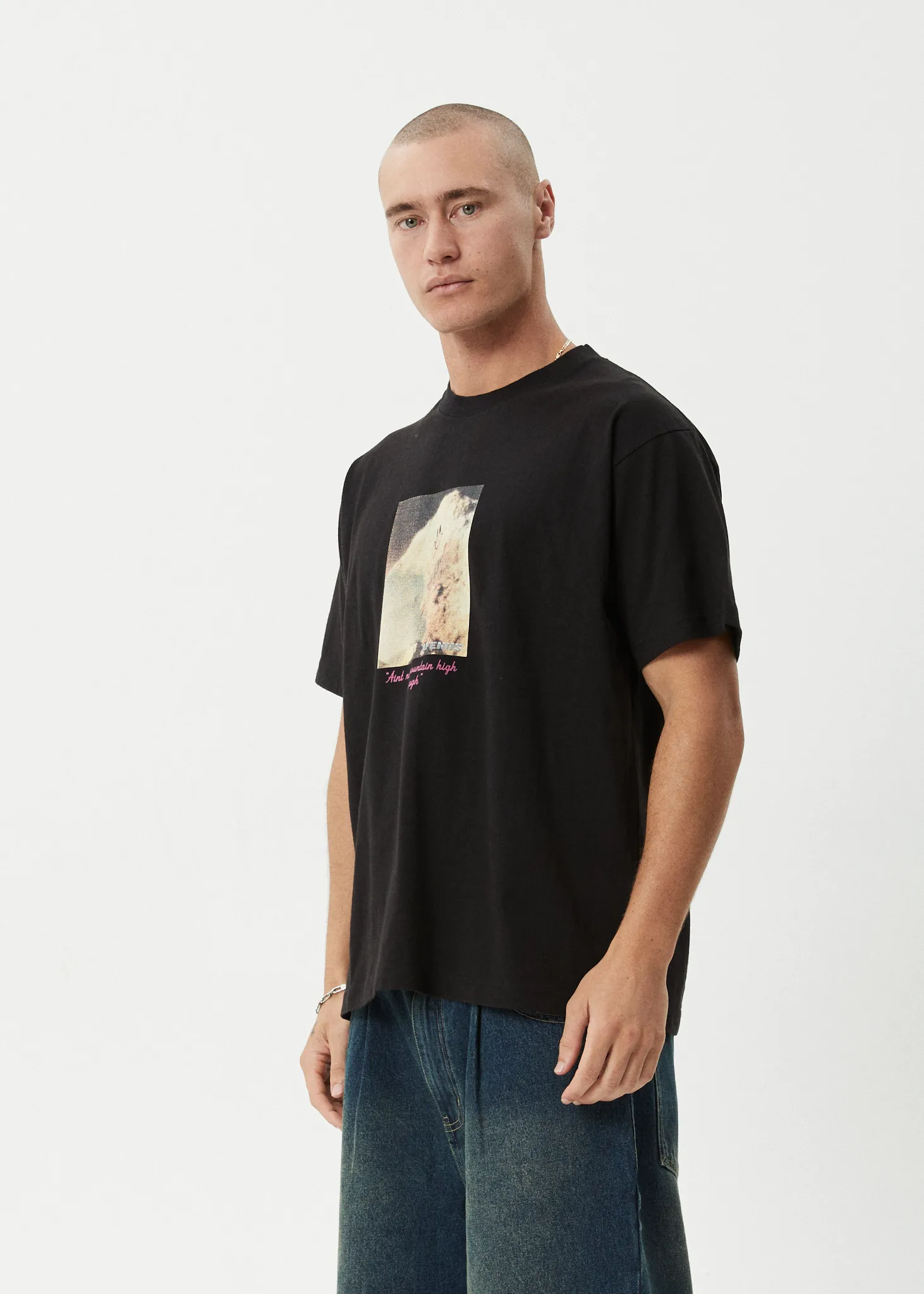 AFENDS Mens Too High - Heavyweight Boxy Tee - Black sold by Afends product image thumbnail 5