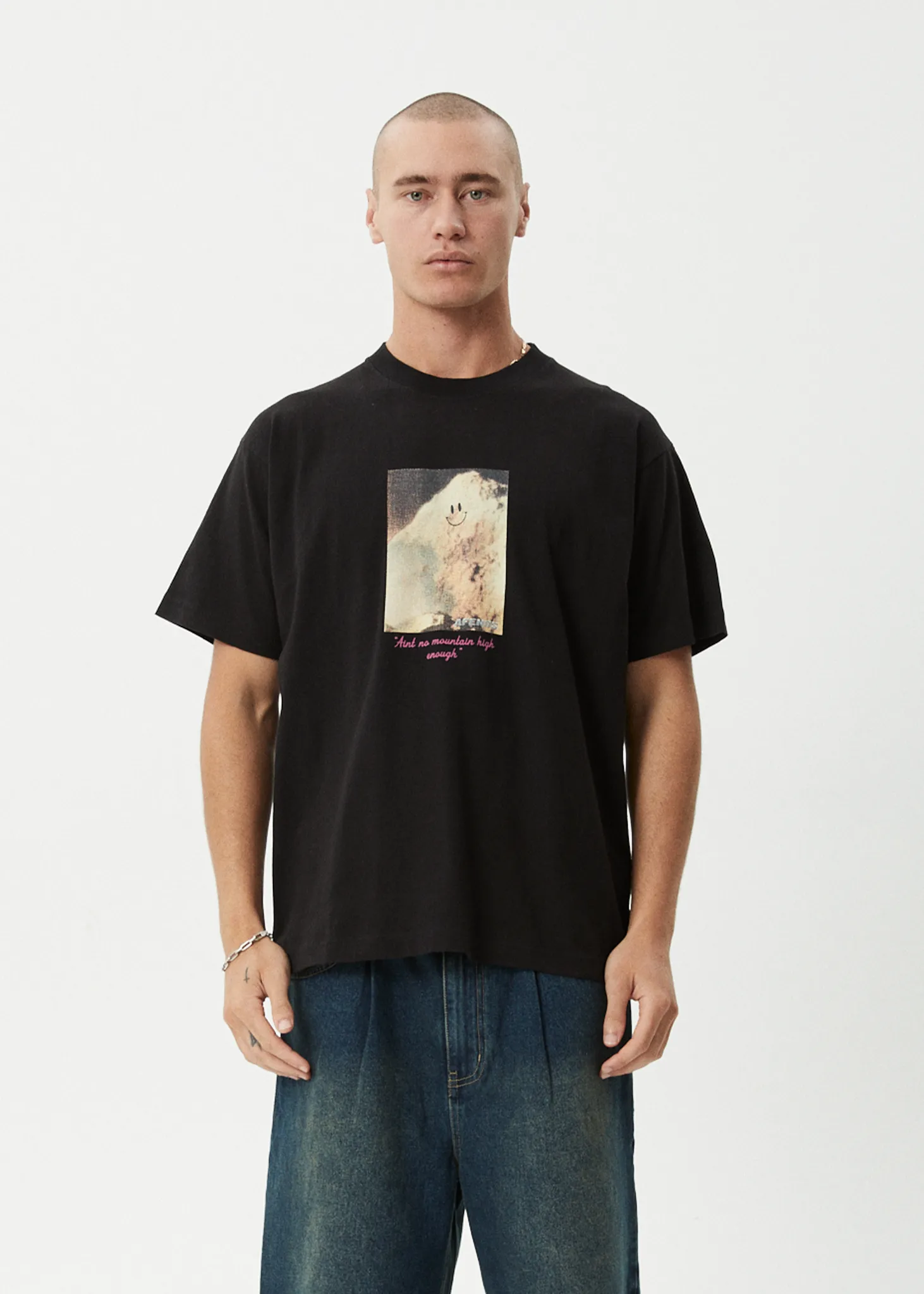 AFENDS Mens Too High - Heavyweight Boxy Tee - Black sold by Afends product image thumbnail 3