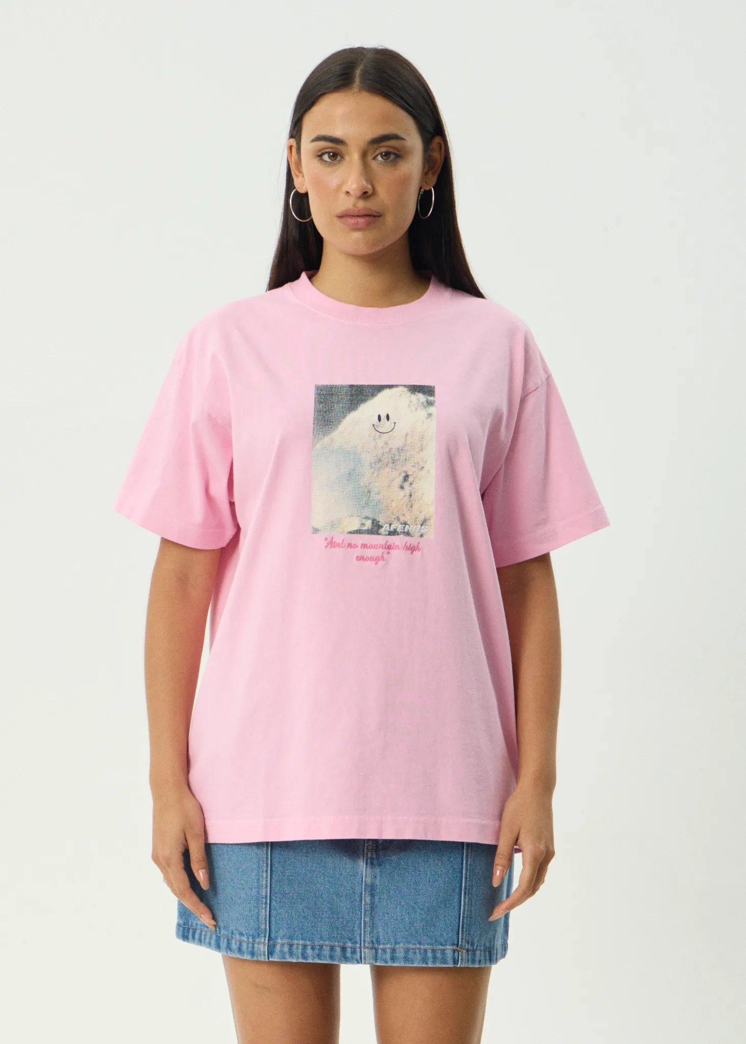 AFENDS Mens Too High - Heavyweight Boxy Tee - Vintage Pink sold by Afends product image thumbnail 2