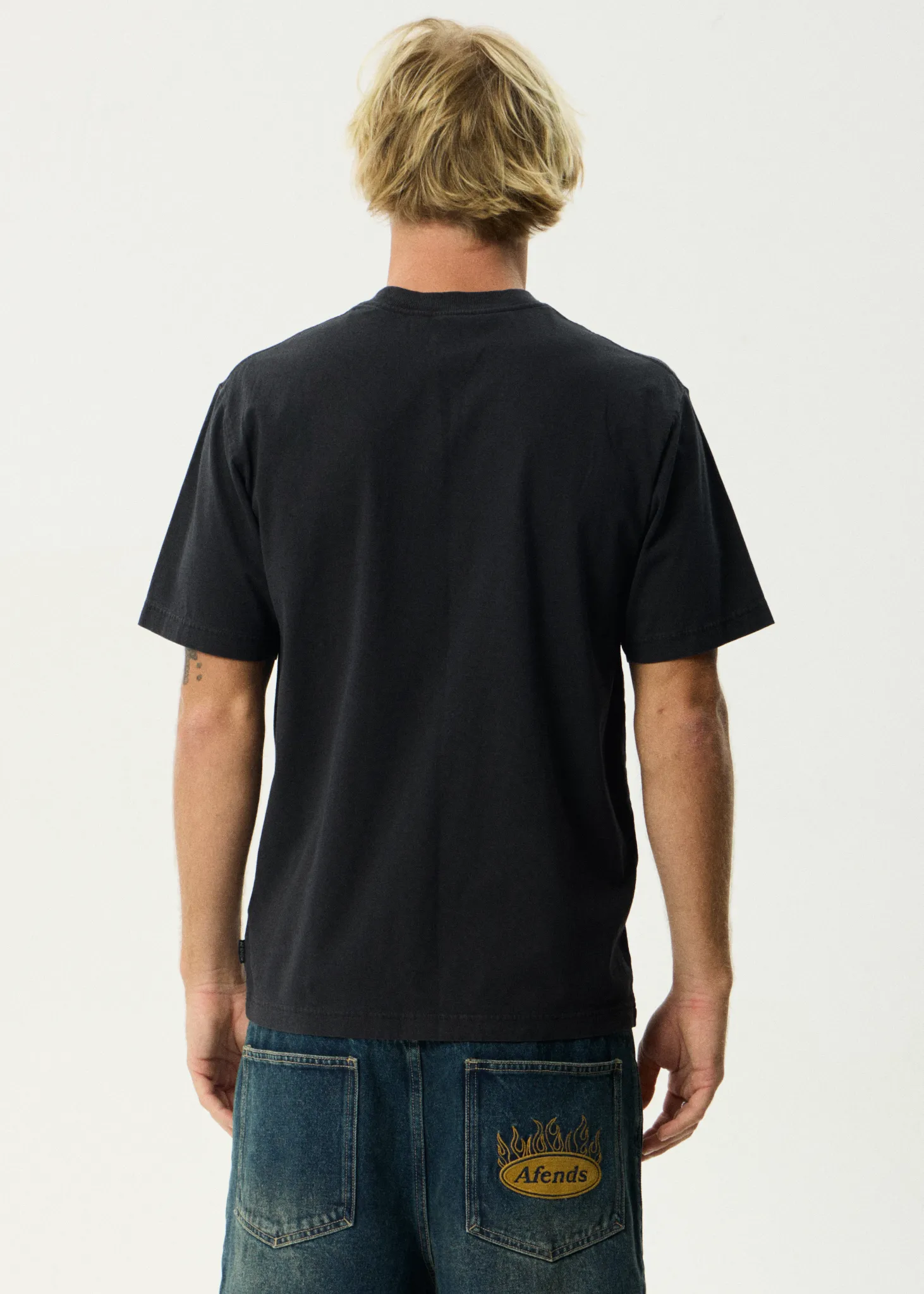 AFENDS Mens Painter - Retro Tee - Stone Black sold by Afends product image thumbnail 4