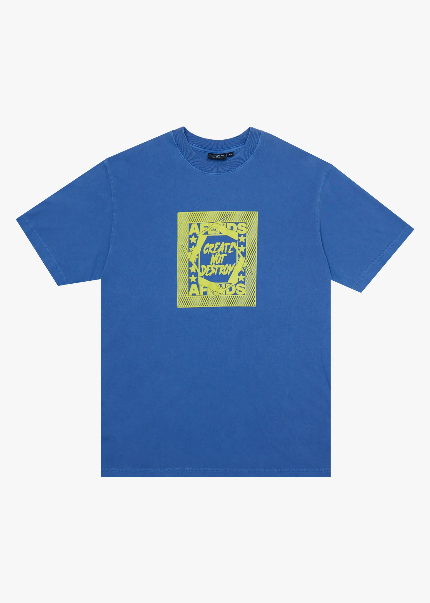 AFENDS Mens Painter - Retro Tee - Washed Marina sold by Afends