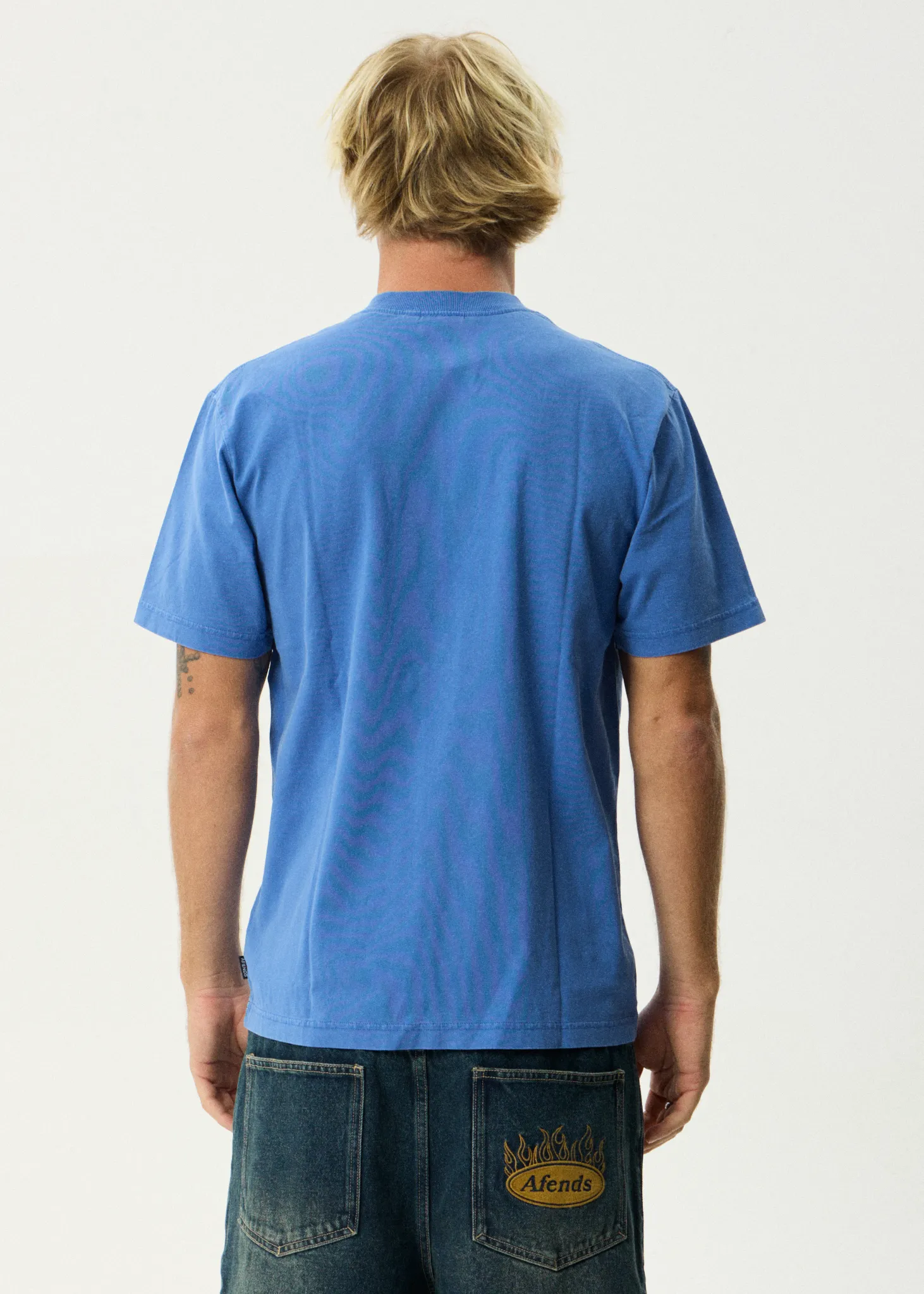 AFENDS Mens Painter - Retro Tee - Washed Marina sold by Afends product image thumbnail 5