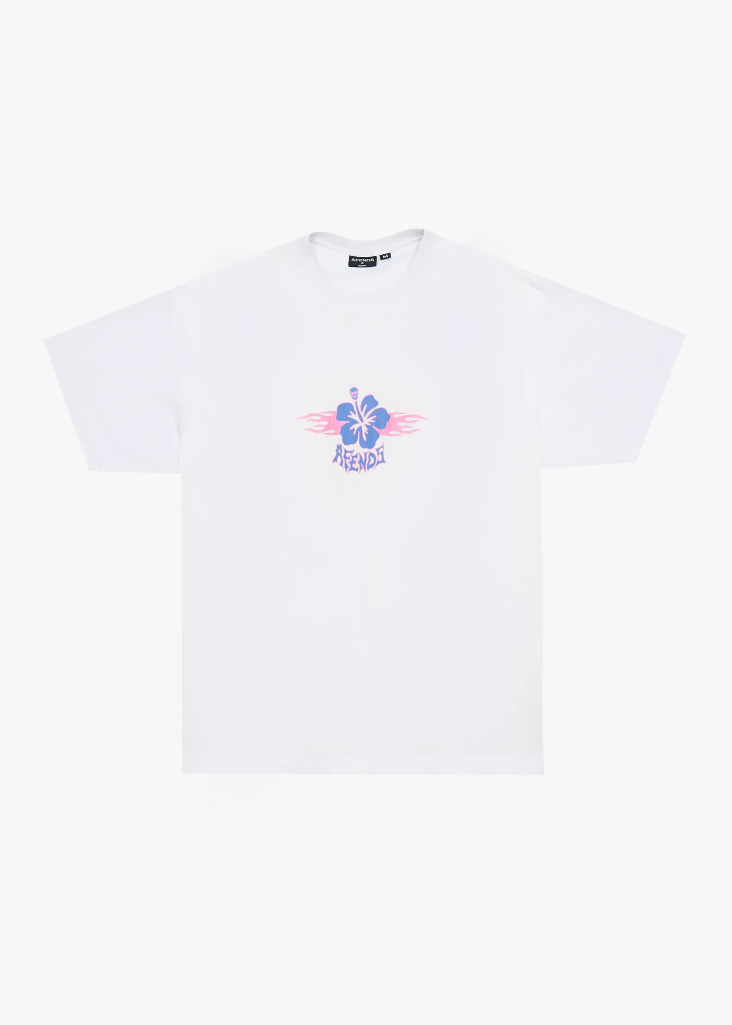 AFENDS Mens Wiped Out - Boxy Tee - White sold by Afends