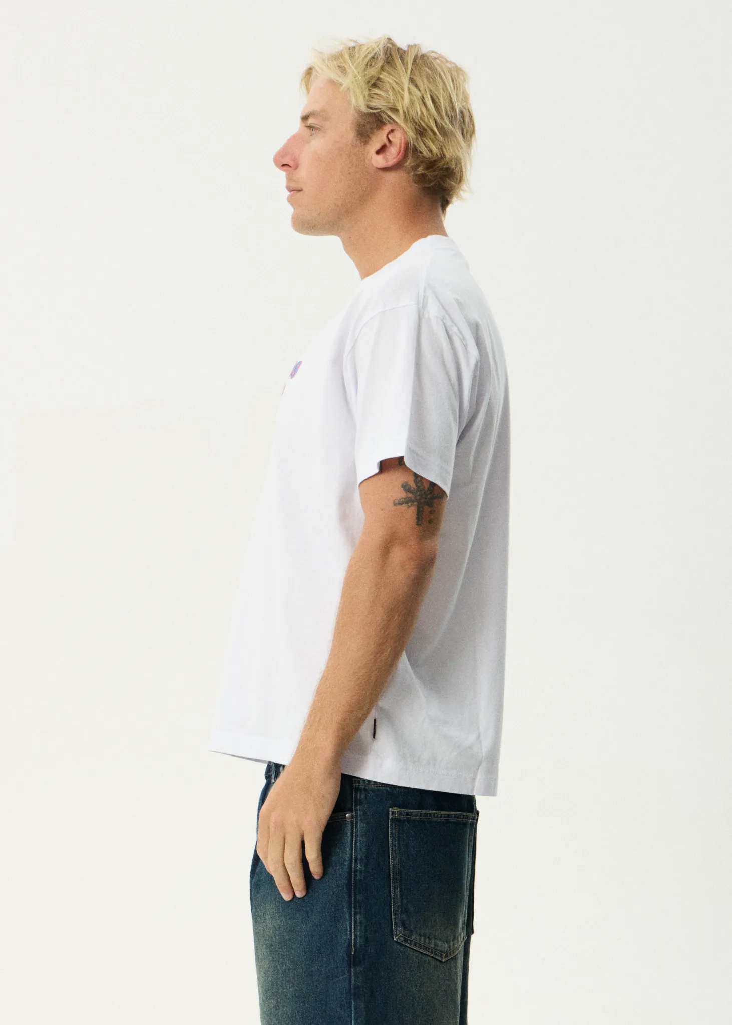 AFENDS Mens Simple Times - Boxy Tee - White sold by Afends product image thumbnail 4