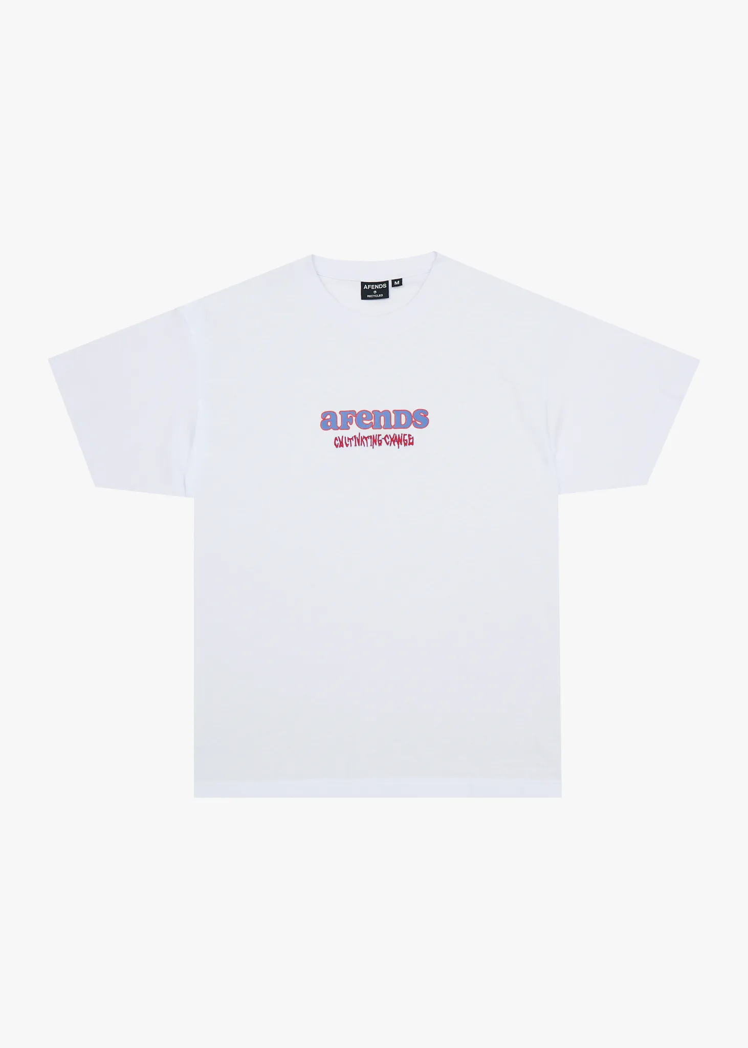 AFENDS Mens Simple Times - Boxy Tee - White sold by Afends