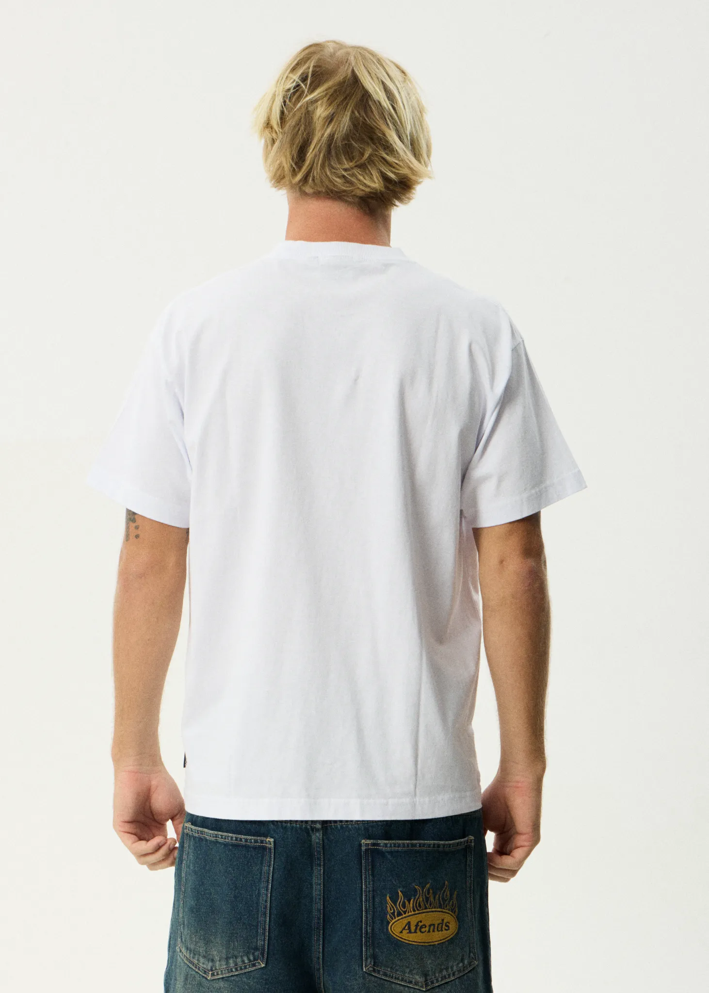 AFENDS Mens Space Race - Boxy Tee - White sold by Afends product image thumbnail 5