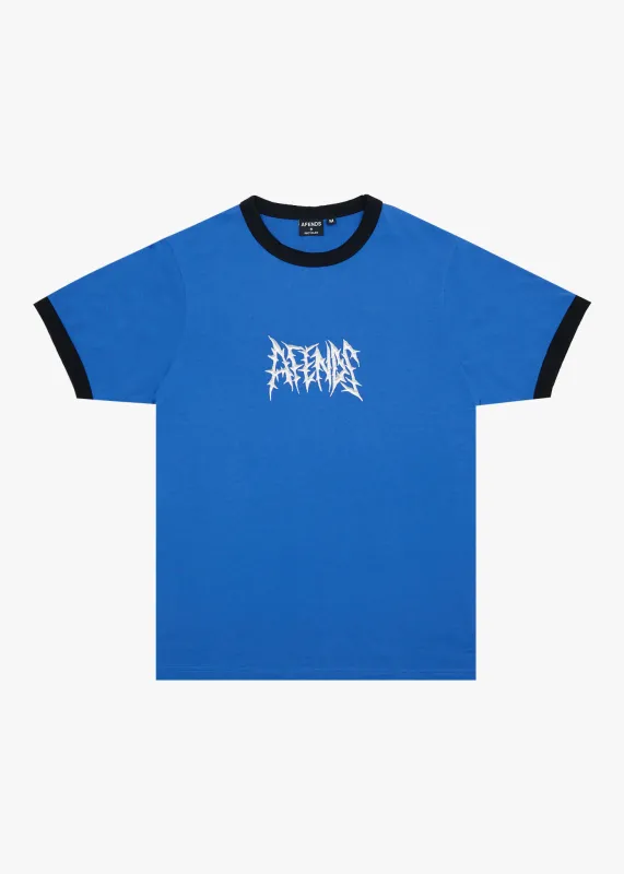 AFENDS Mens Rising - Ringer Tee - Marina made by Afends