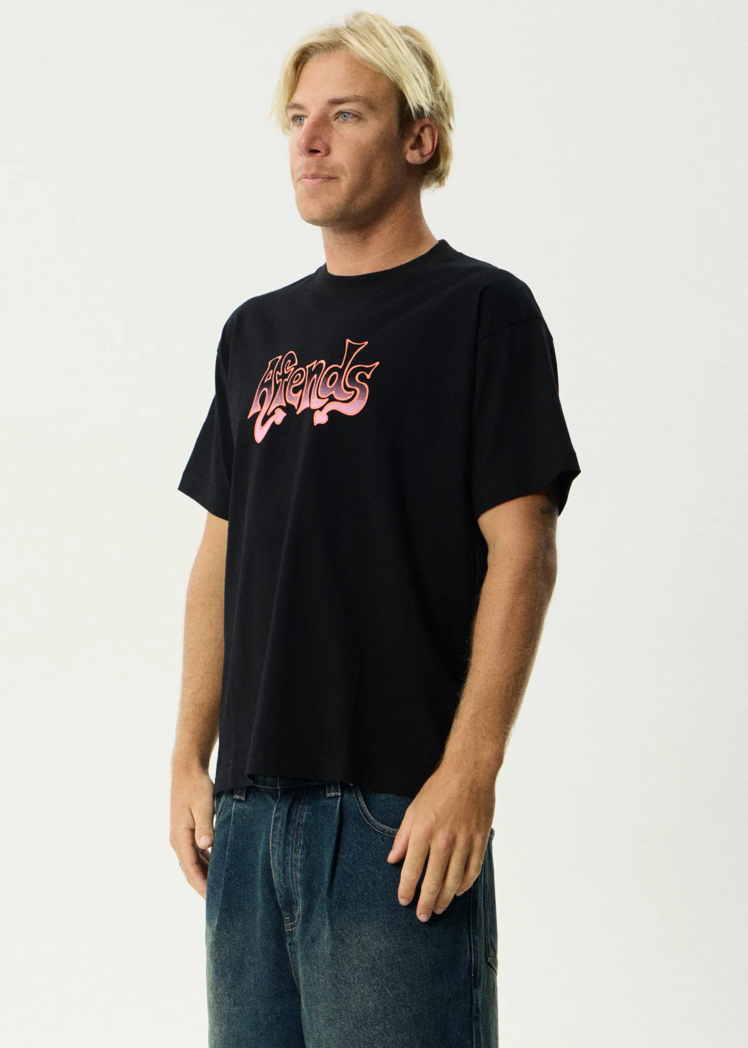 AFENDS Mens Splash - Boxy Tee - Black sold by Afends product image thumbnail 3