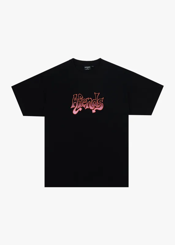 AFENDS Mens Splash - Boxy Tee - Black sold by Afends