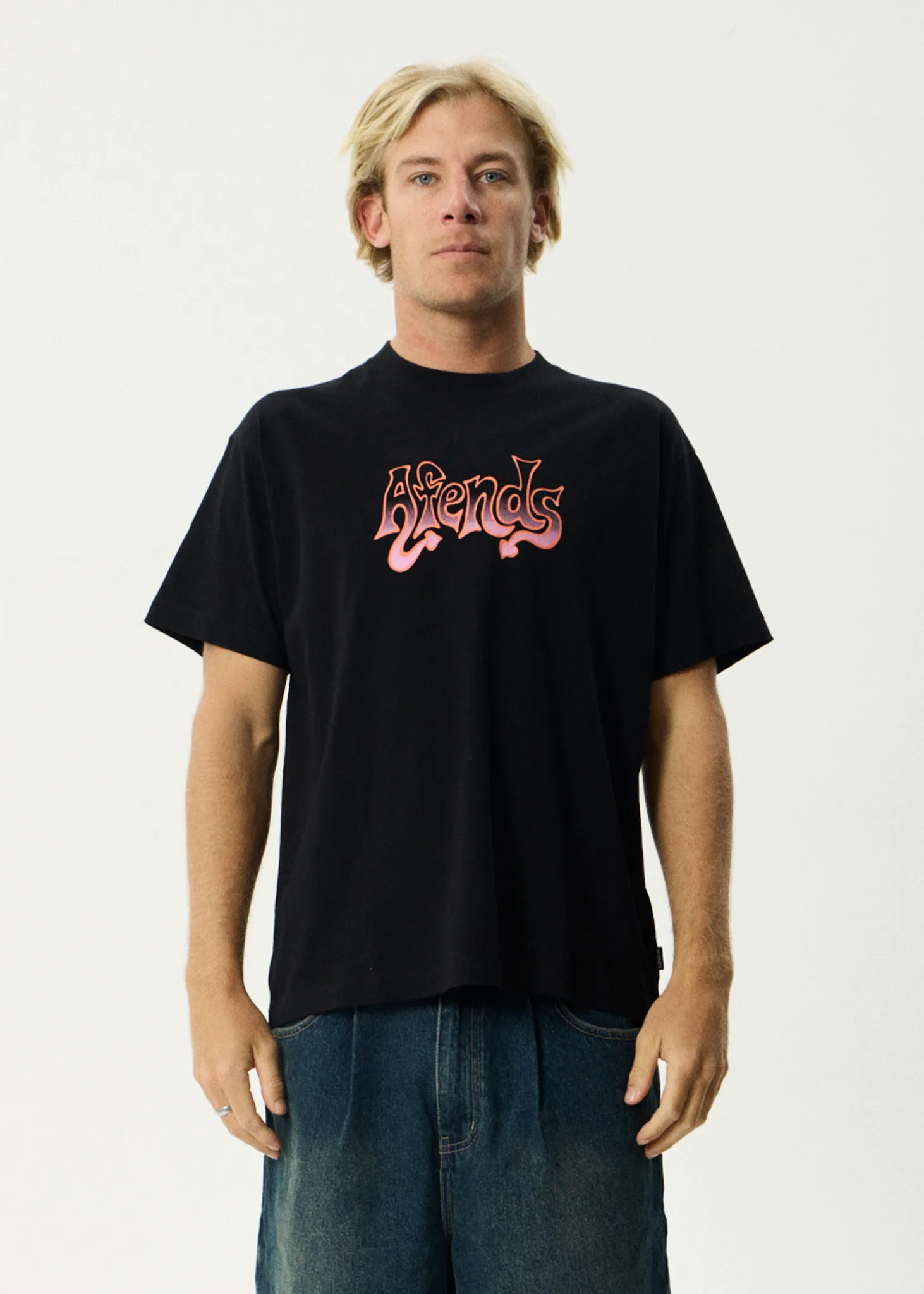 AFENDS Mens Splash - Boxy Tee - Black sold by Afends product image thumbnail 2