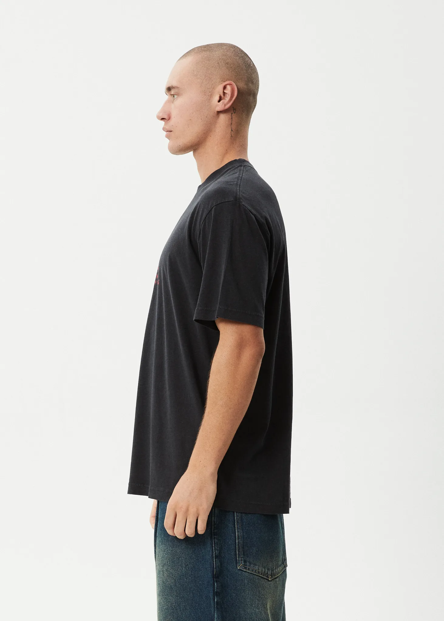 AFENDS Mens Flyin - Retro Tee - Stone Black sold by Afends product image thumbnail 4