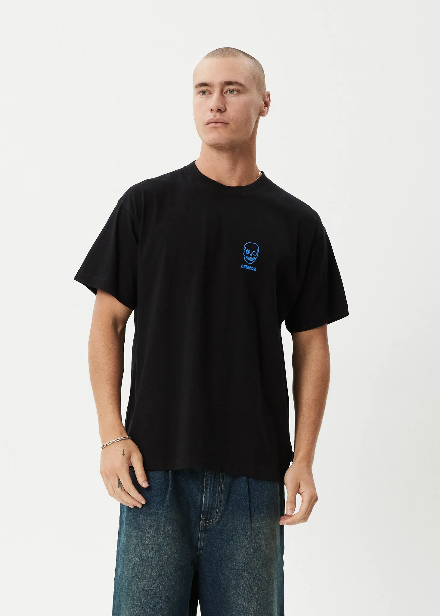 AFENDS Mens Skeletor - Boxy Tee - Black sold by Afends product image thumbnail 2