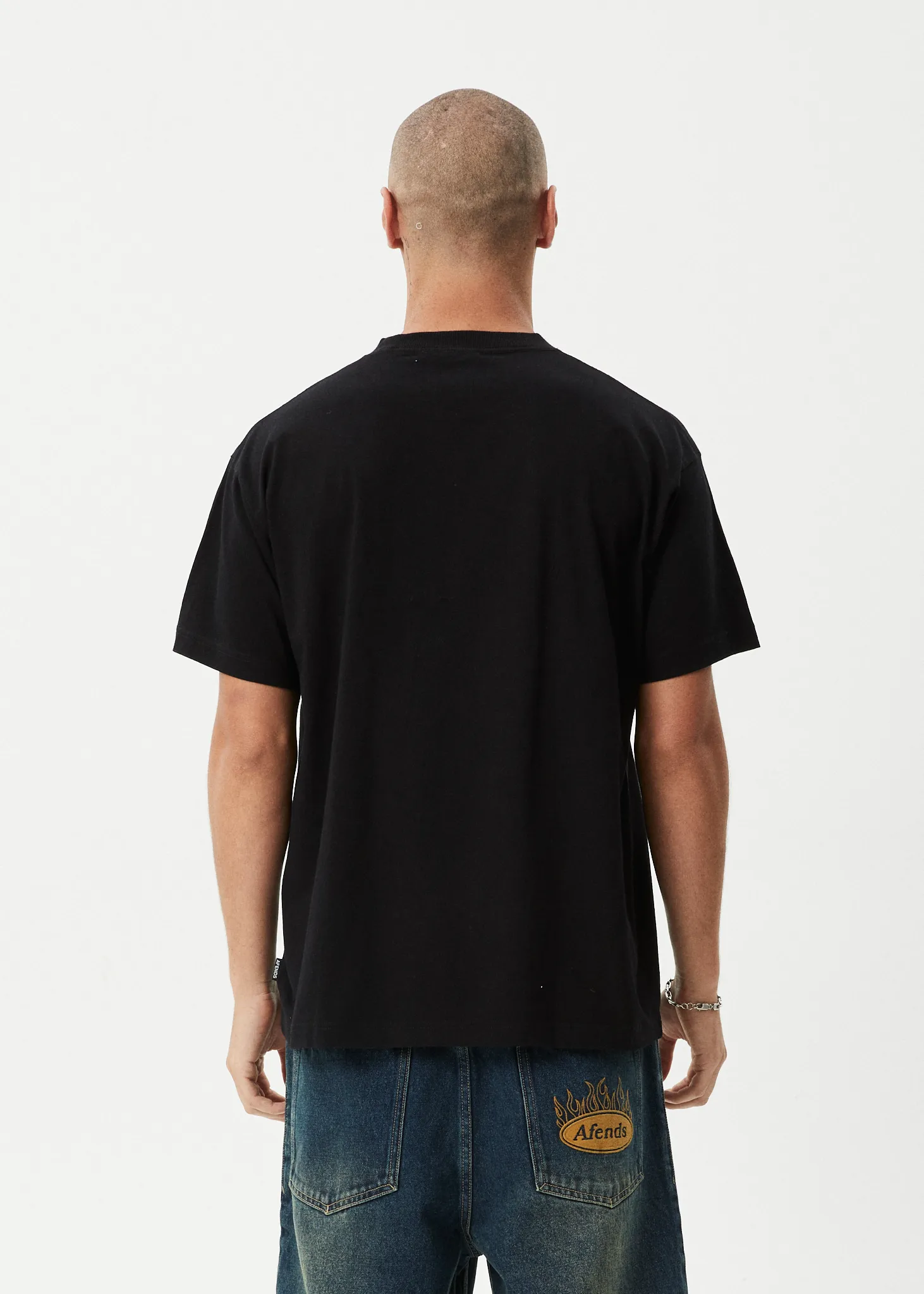 AFENDS Mens Skeletor - Boxy Tee - Black sold by Afends product image thumbnail 5