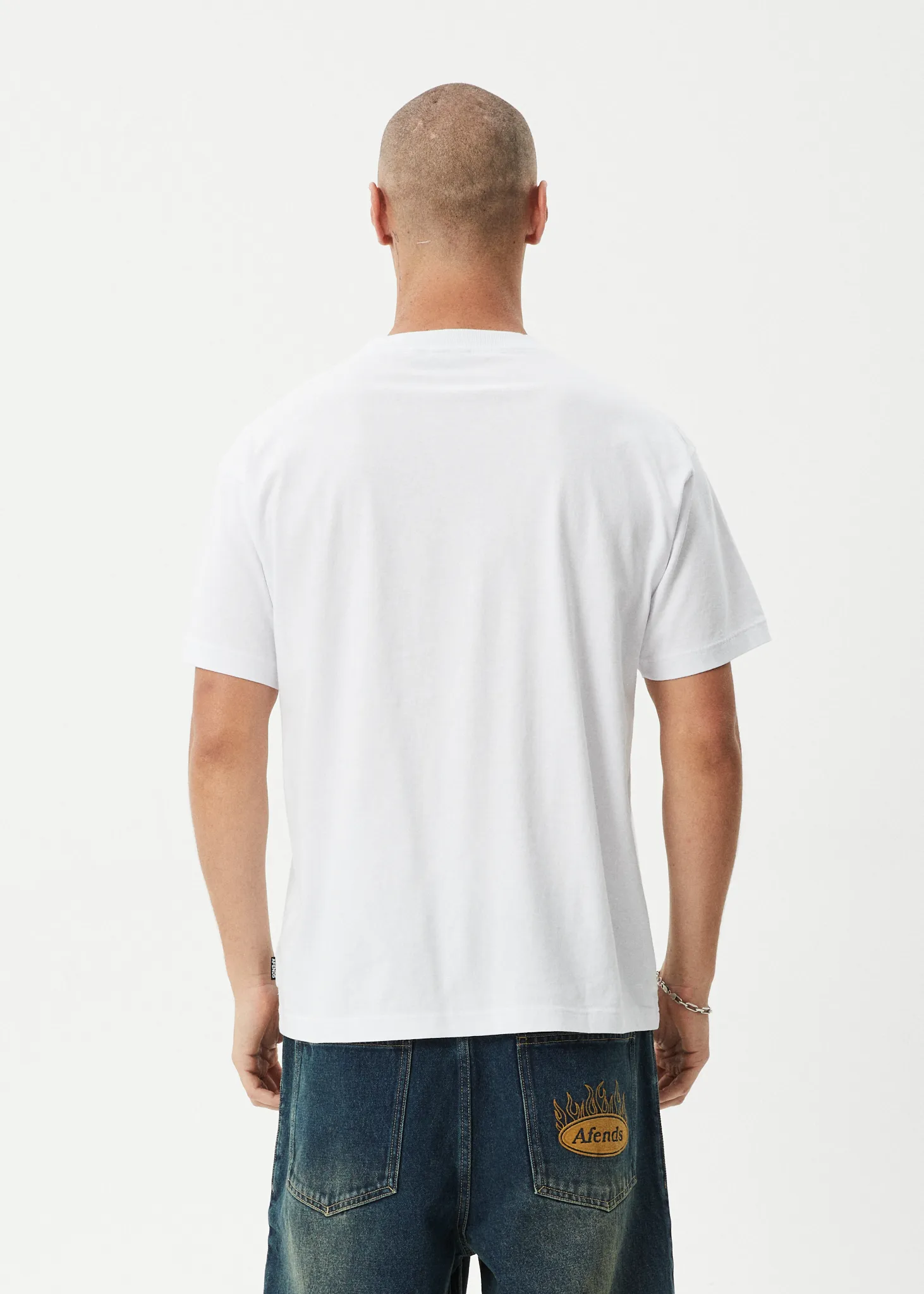 AFENDS Mens Skeletor - Boxy Tee - White sold by Afends product image thumbnail 5
