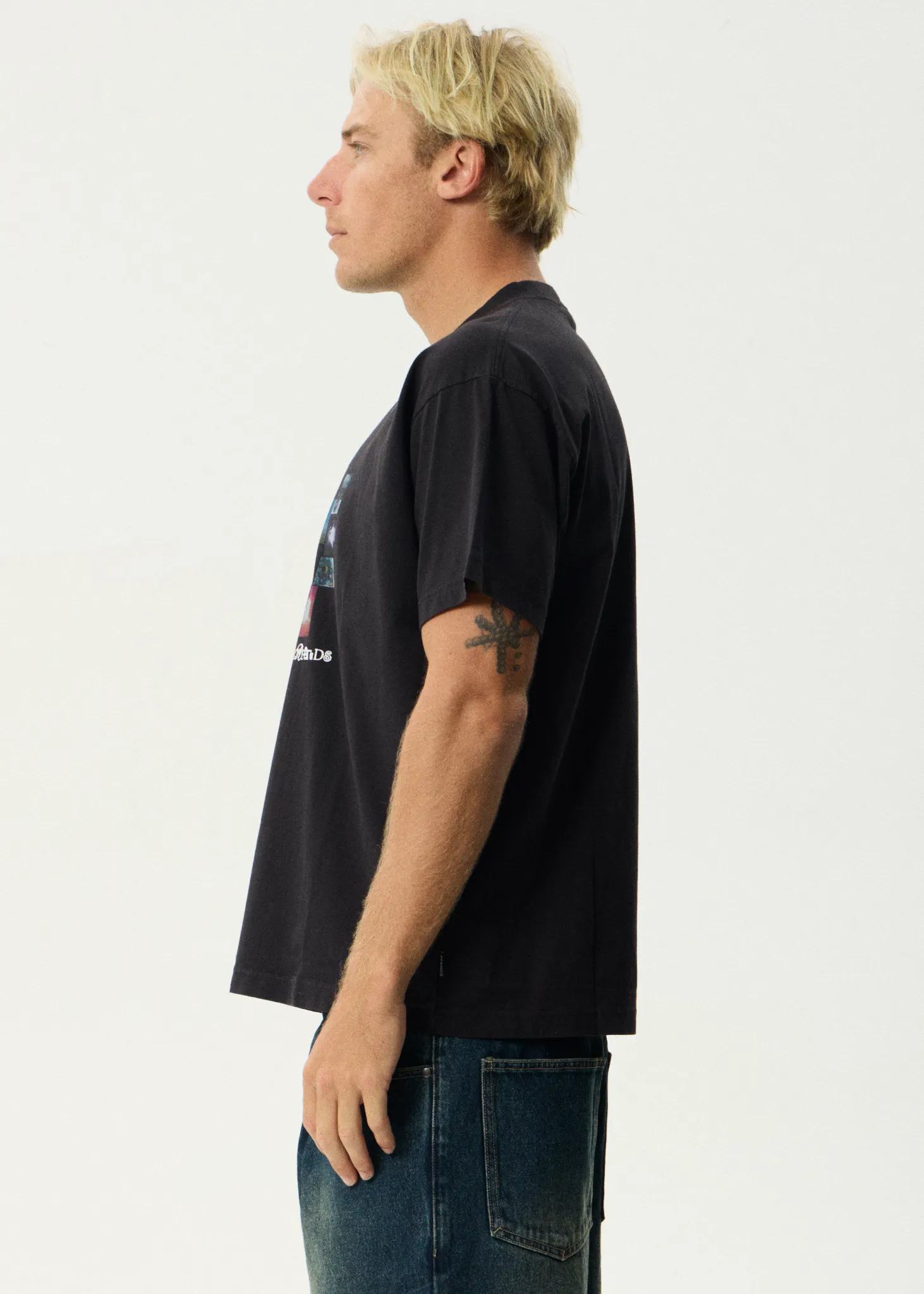 AFENDS Mens Framed - Boxy Tee - Stone Black sold by Afends product image thumbnail 5