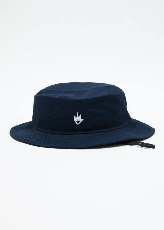AFENDS Mens Flame - Bucket Hat - Navy sold by Afends