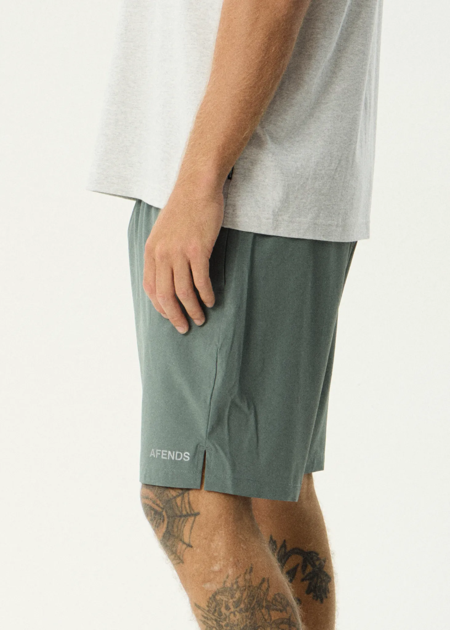 AFENDS Mens Kettle-Ish - Performance Short 18" - Sycamore sold by Afends product image thumbnail 4