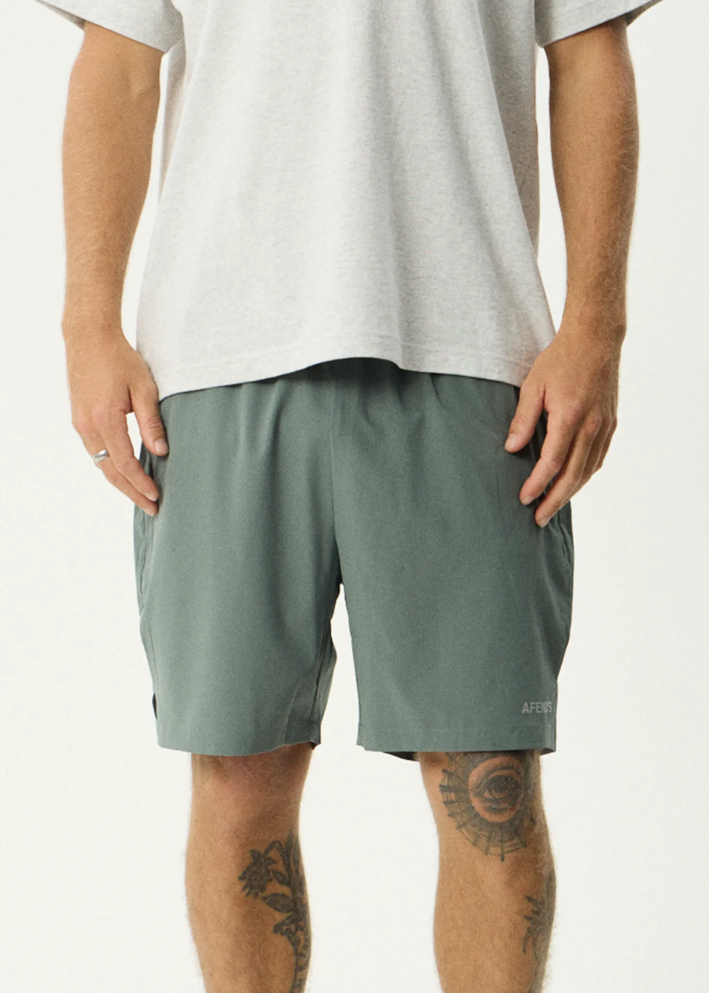 AFENDS Mens Kettle-Ish - Performance Short 18" - Sycamore sold by Afends product image thumbnail 2