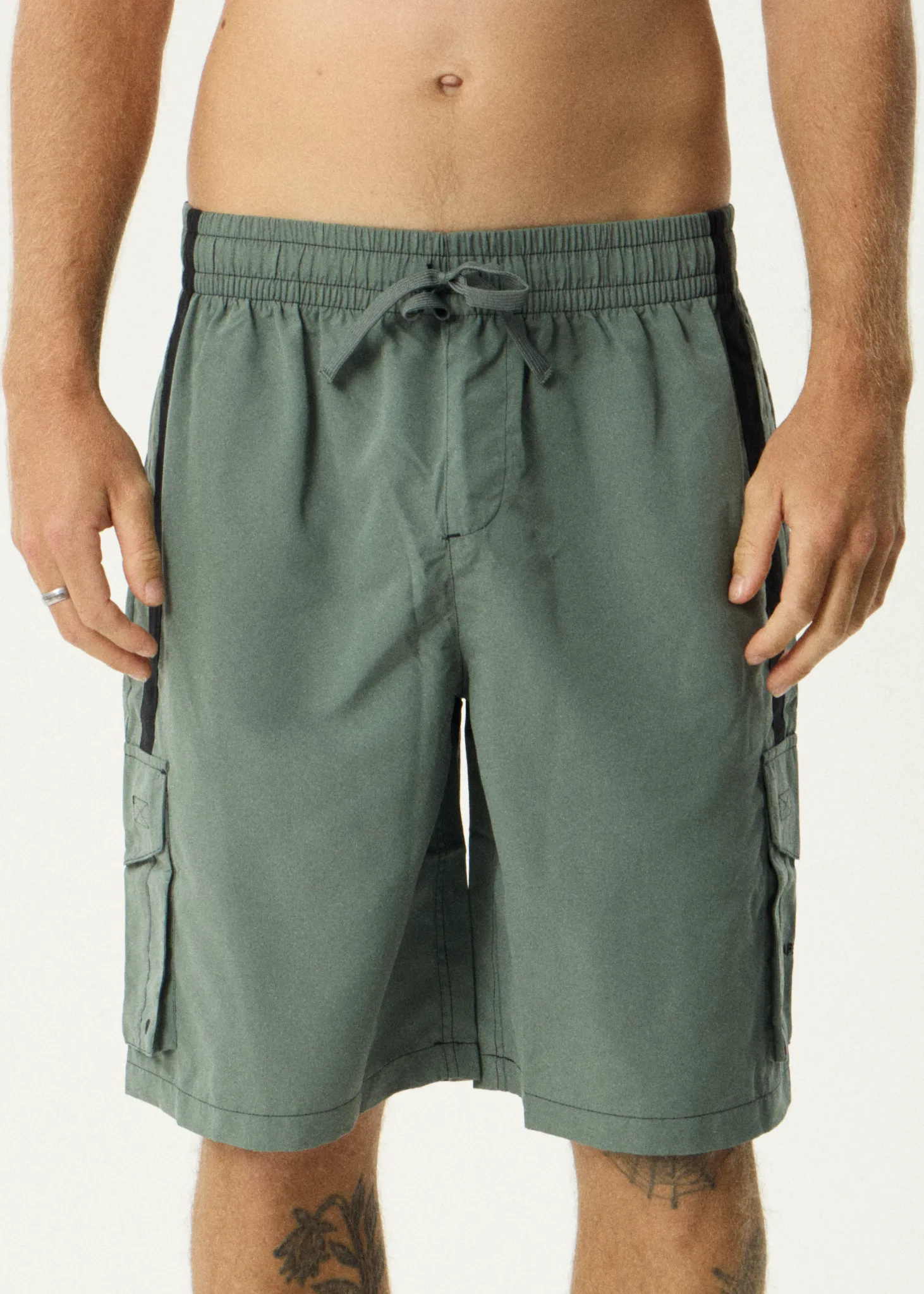 AFENDS Mens House Related - Cargo Swim Short 21" - Sycamore sold by Afends product image thumbnail 3