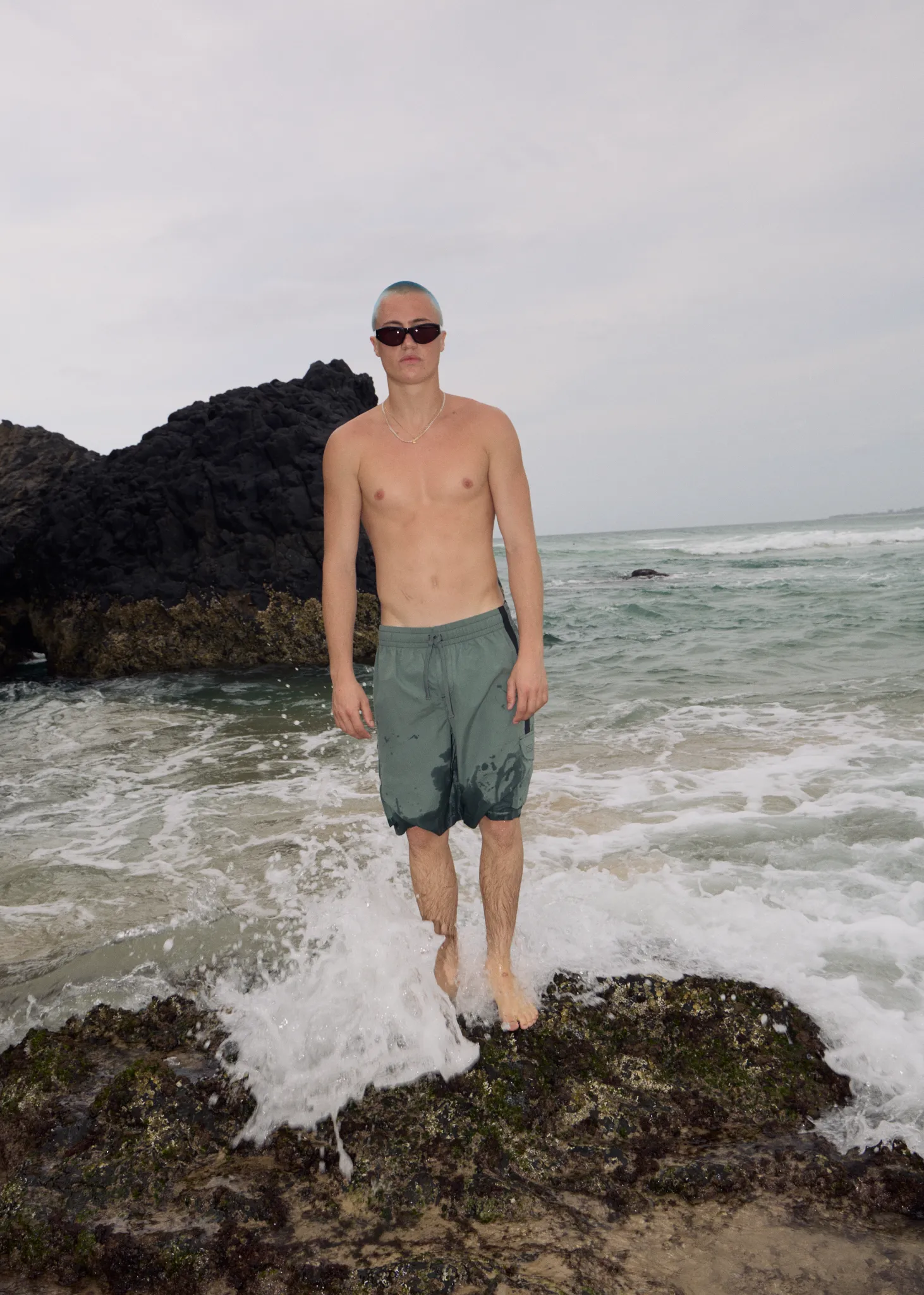 AFENDS Mens House Related - Cargo Swim Short 21" - Sycamore sold by Afends product image thumbnail 2