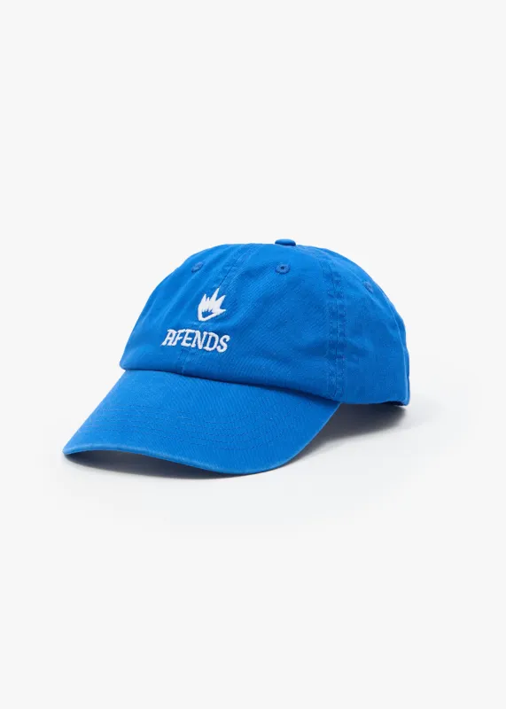 AFENDS Mens Burnin - Six Panel Cap - Washed Marina sold by Afends