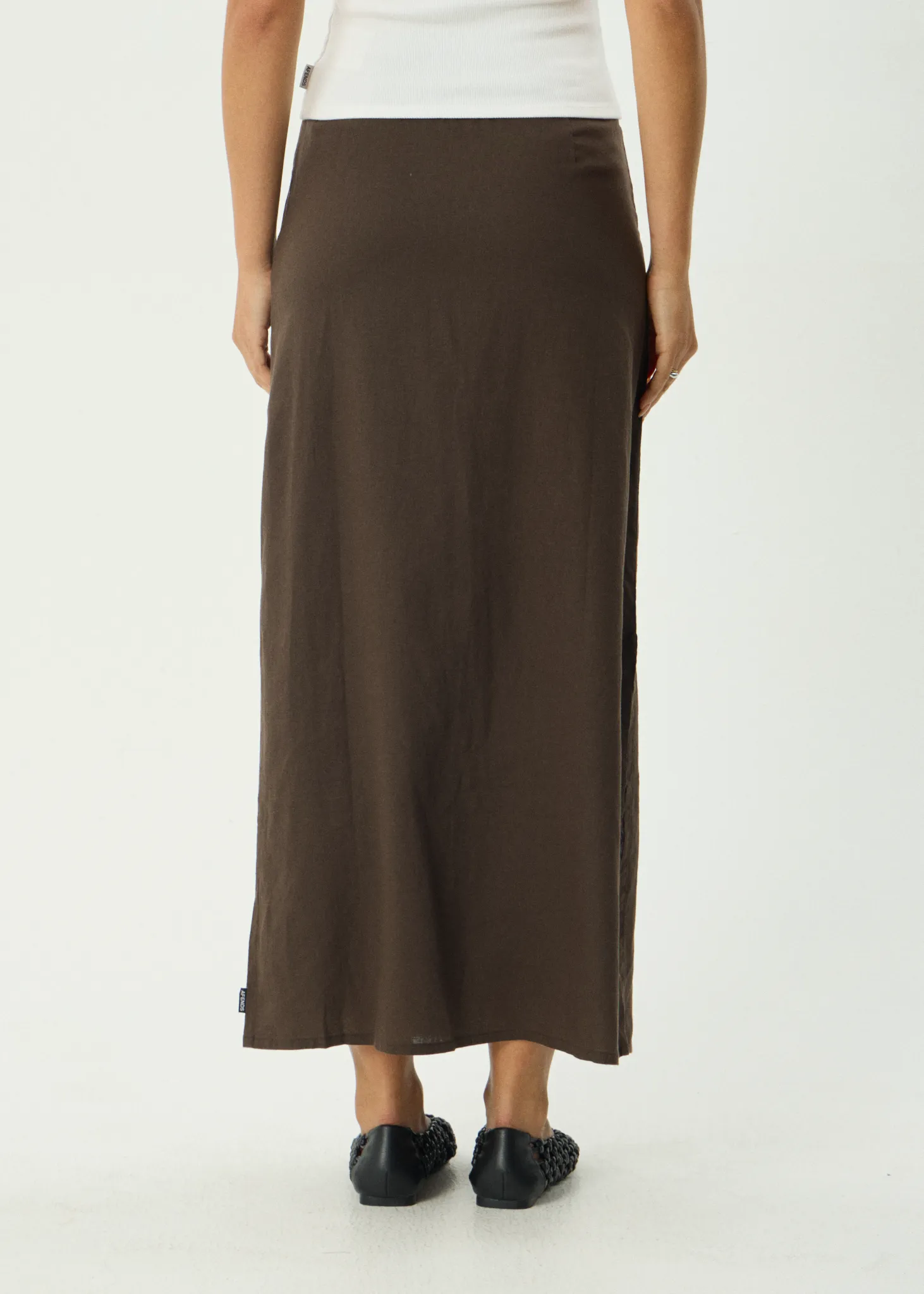 AFENDS Womens Lilo - Maxi Skirt - Coffee sold by Afends product image thumbnail 5