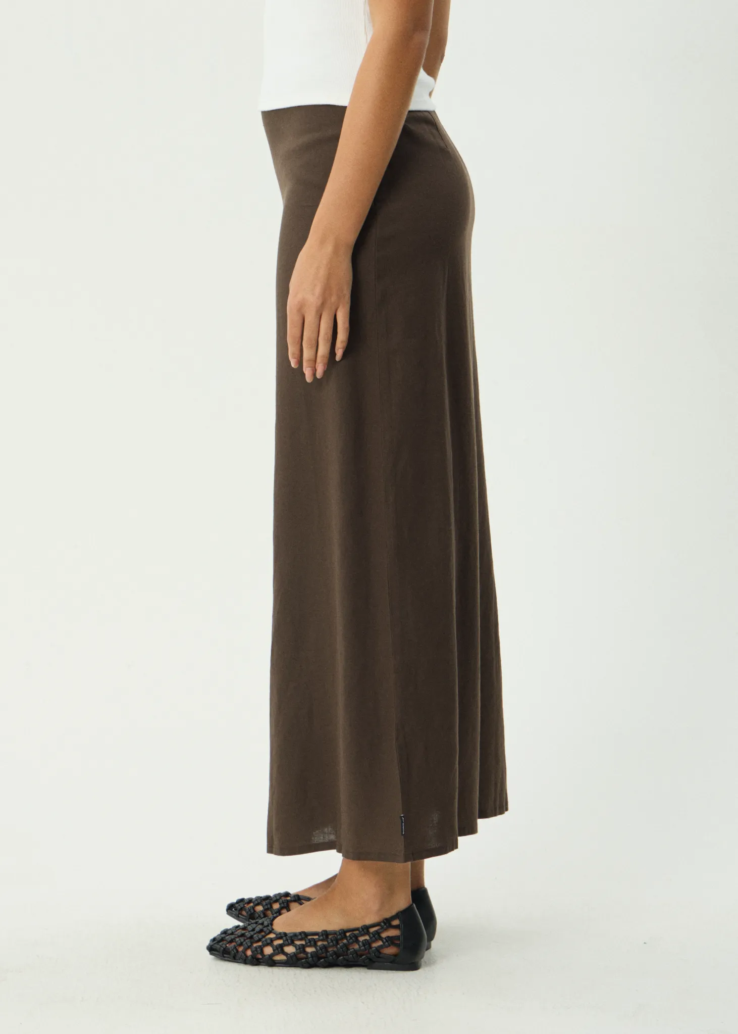 AFENDS Womens Lilo - Maxi Skirt - Coffee sold by Afends product image thumbnail 4