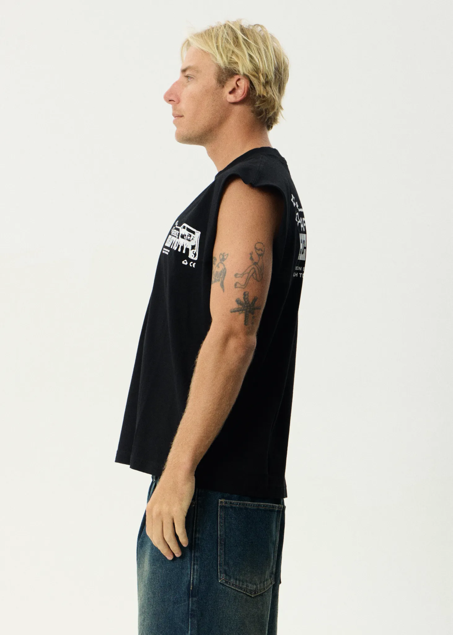AFENDS Mens Heavy Duty - Sleeveless Tee - Black sold by Afends product image thumbnail 5