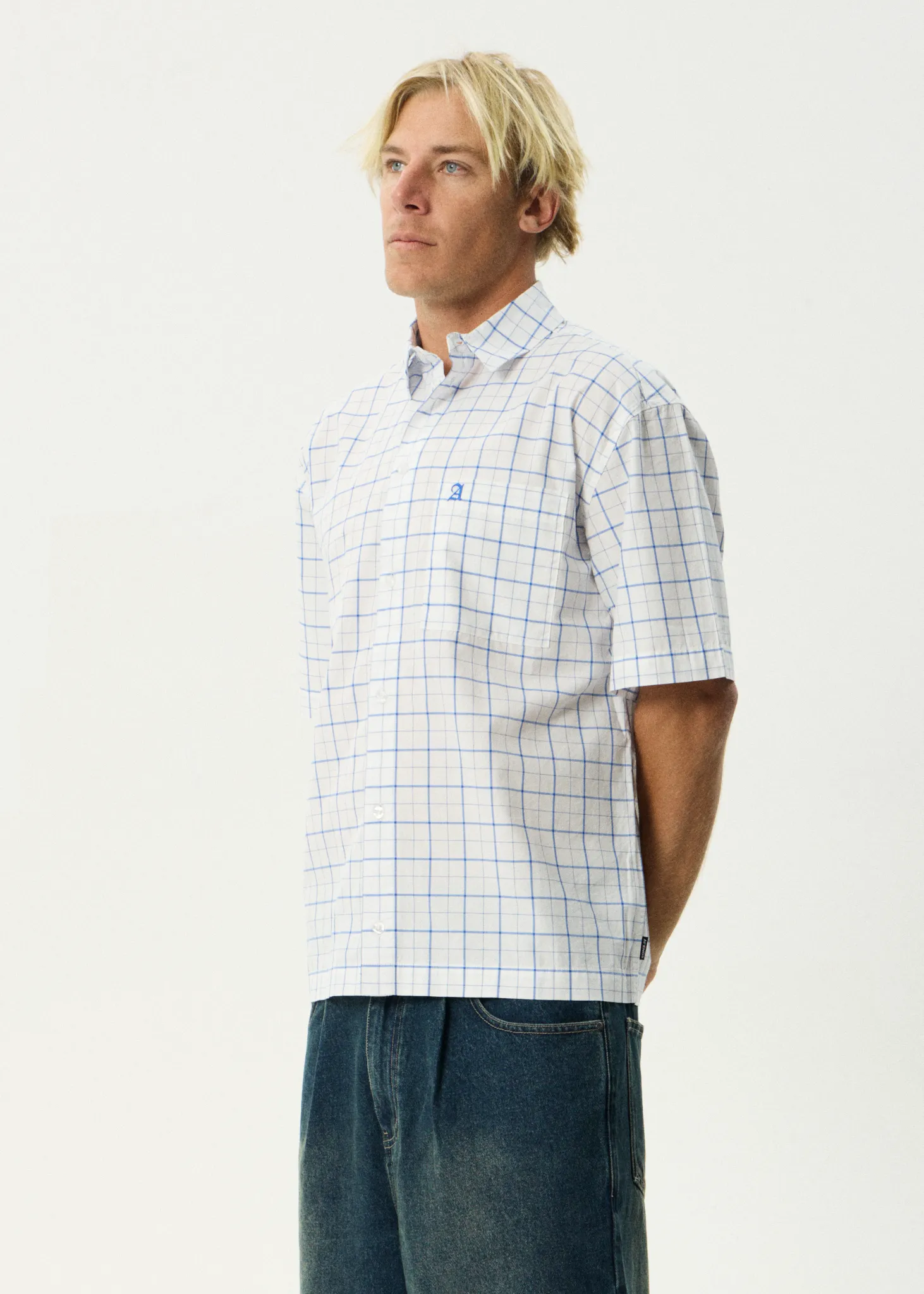 AFENDS Mens In-Hale - Short Sleeve Shirt - White sold by Afends product image thumbnail 4