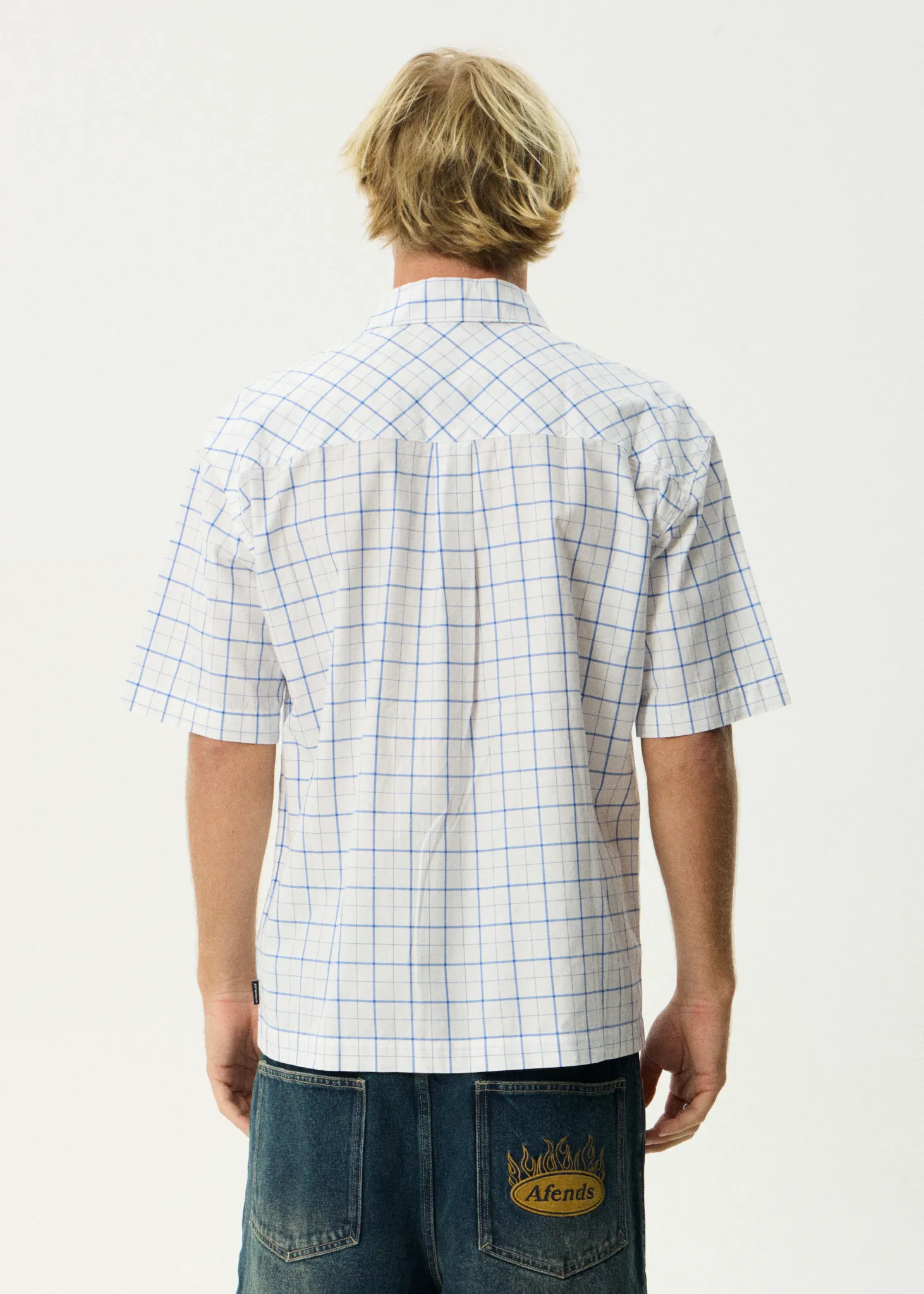 AFENDS Mens In-Hale - Short Sleeve Shirt - White sold by Afends product image thumbnail 5