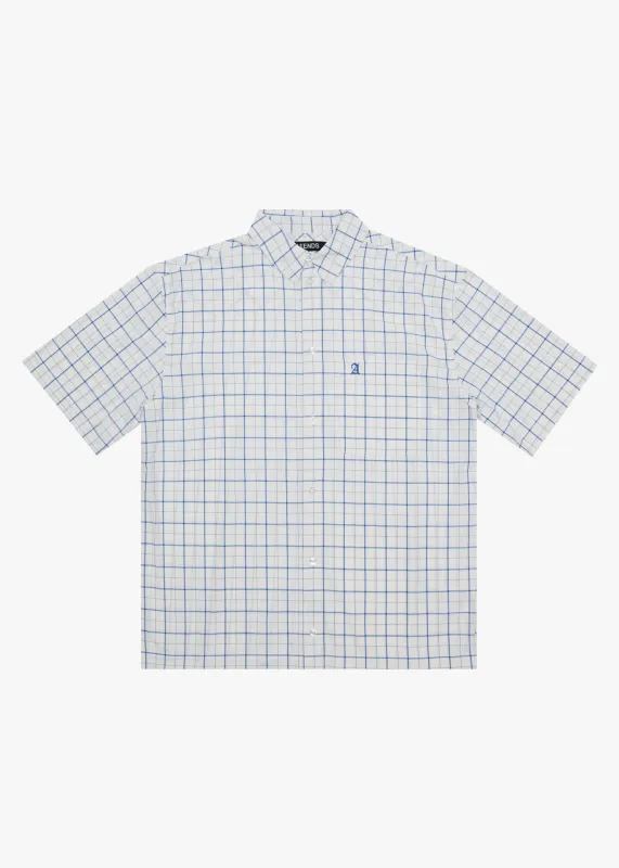 AFENDS Mens In-Hale - Short Sleeve Shirt - White sold by Afends