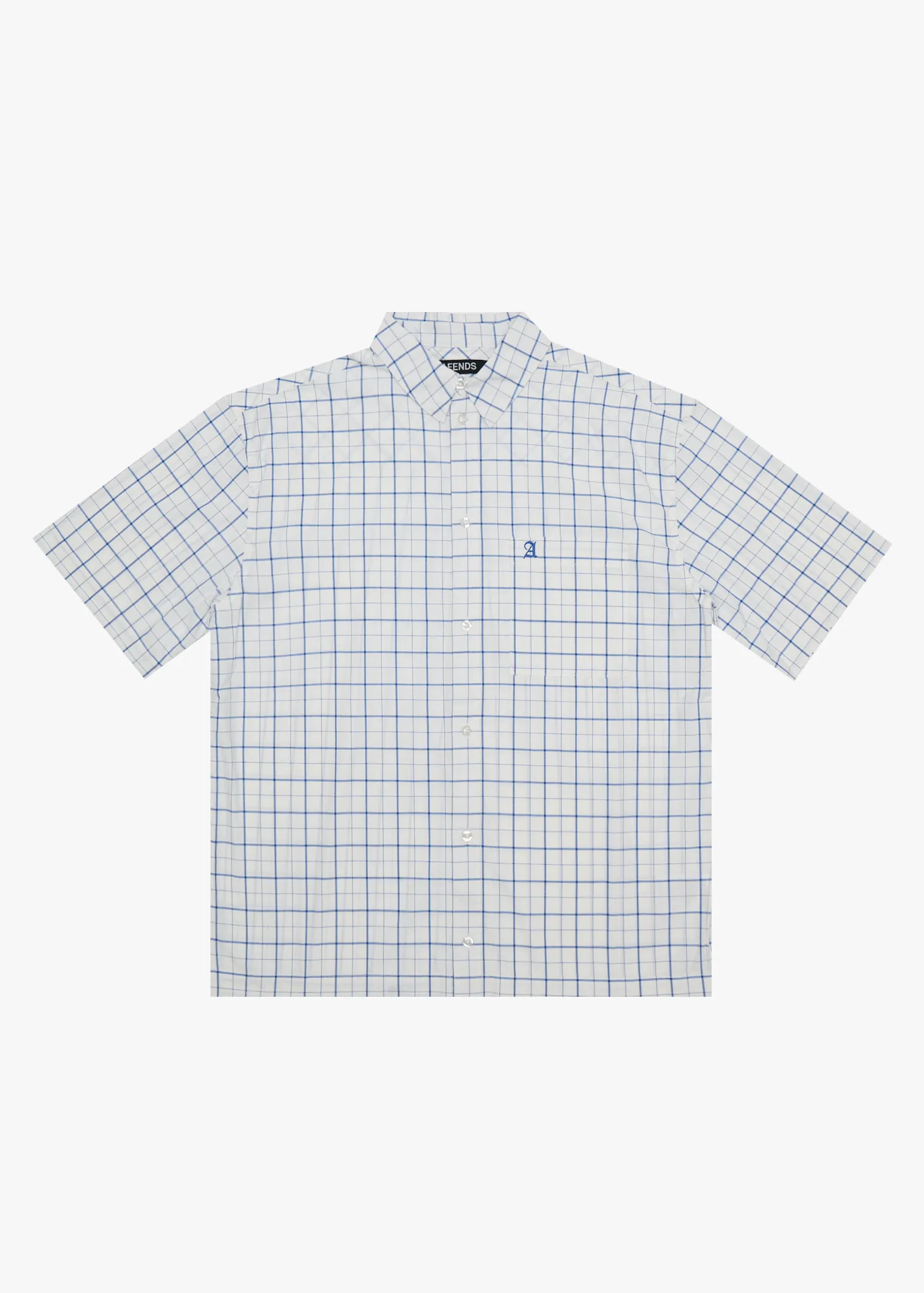 AFENDS Mens In-Hale - Short Sleeve Shirt - White sold by Afends