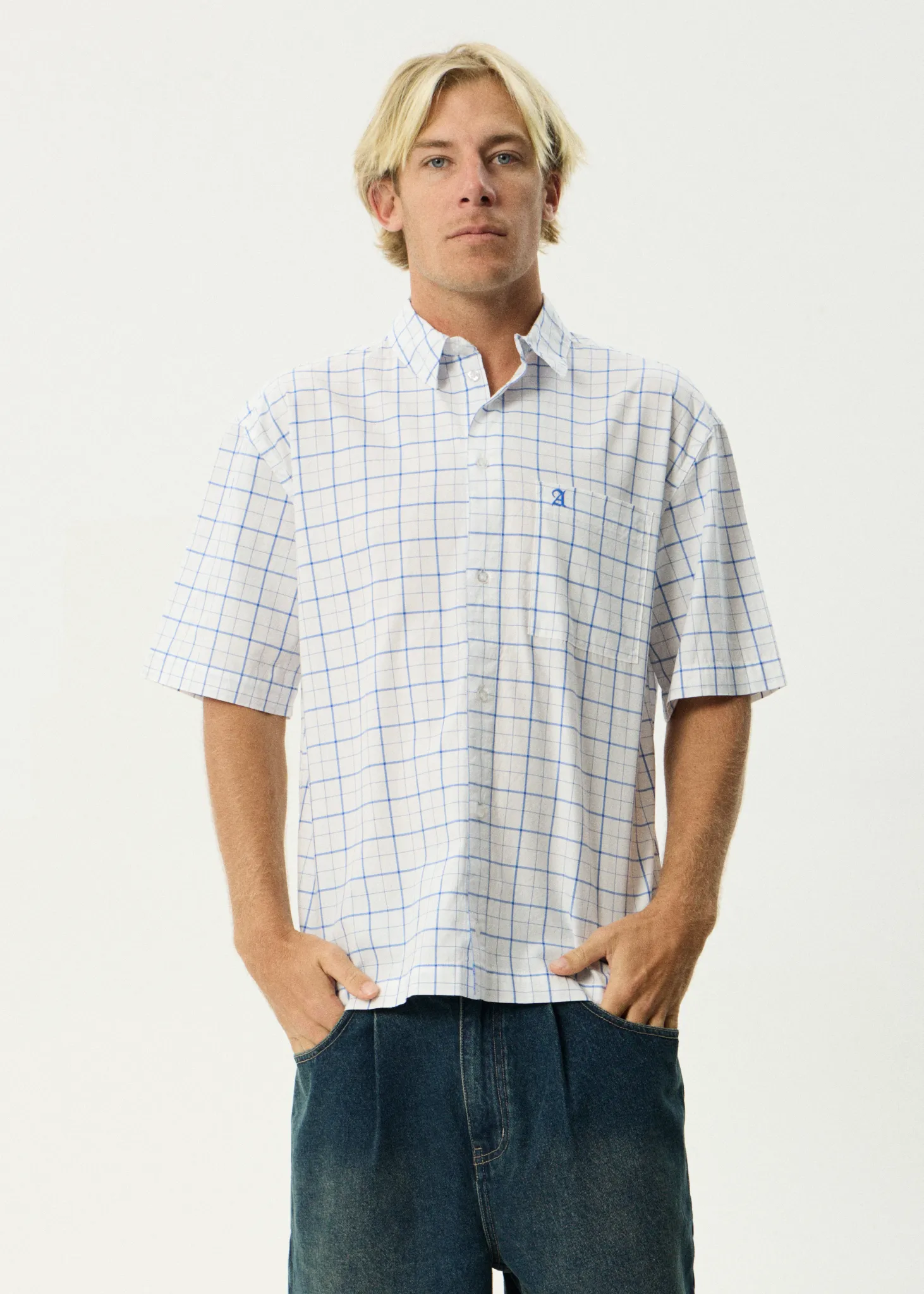 AFENDS Mens In-Hale - Short Sleeve Shirt - White sold by Afends product image thumbnail 3