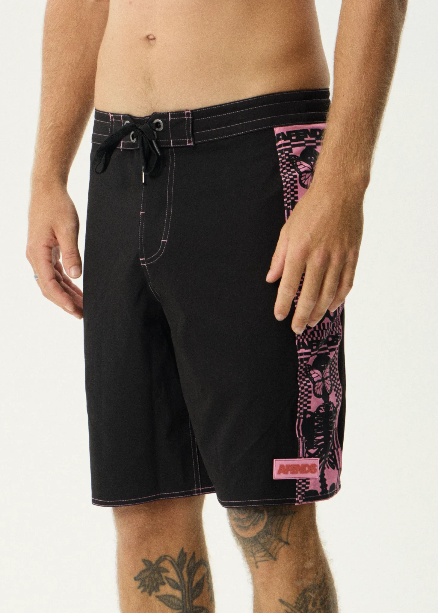AFENDS Mens Boned - Surf Related V2 Boardshorts 20" - Black sold by Afends product image thumbnail 4